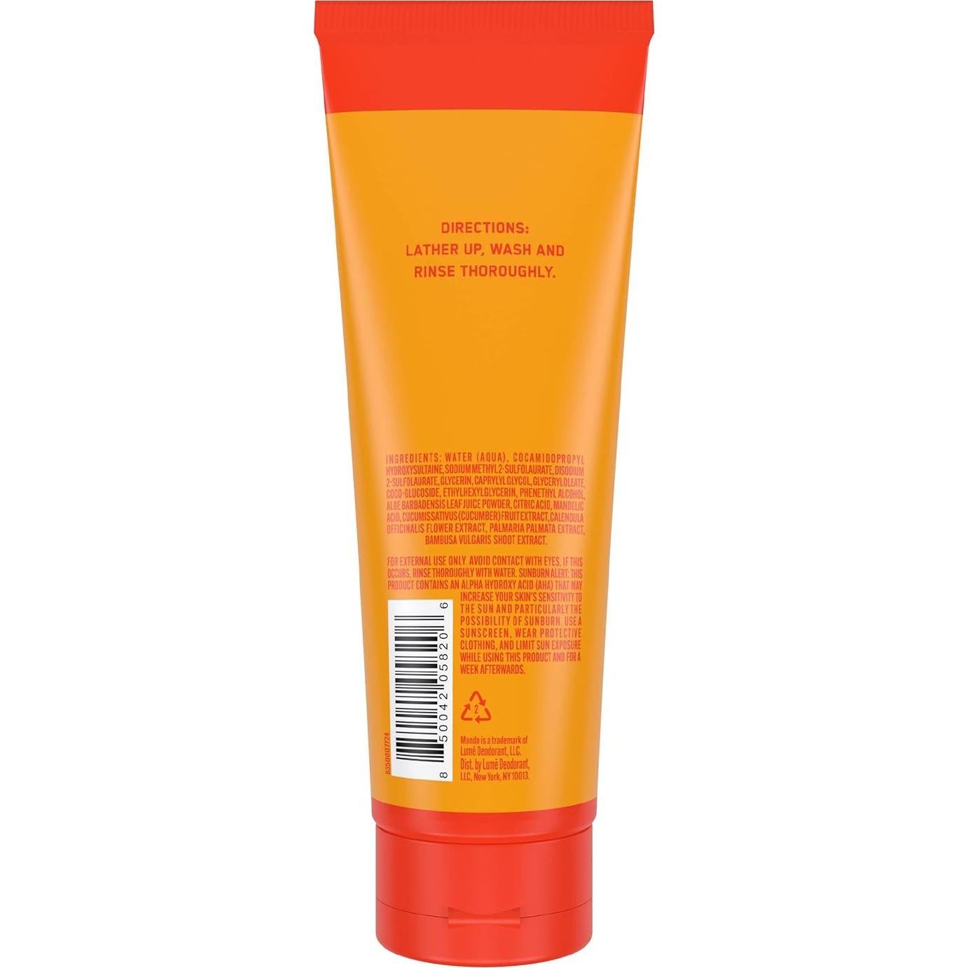 Mando Jabón Corporal Odor Shield - Control 24 Horas - 280g Cuero Bourbon