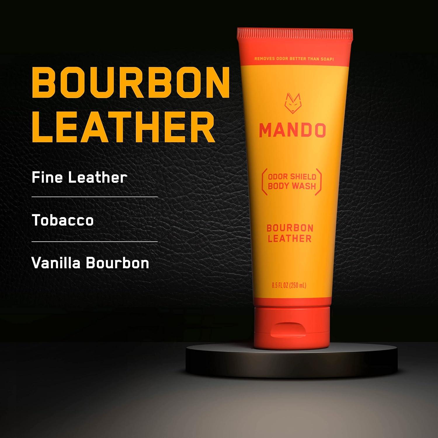 Mando Jabón Corporal Odor Shield - Control 24 Horas - 280g Cuero Bourbon