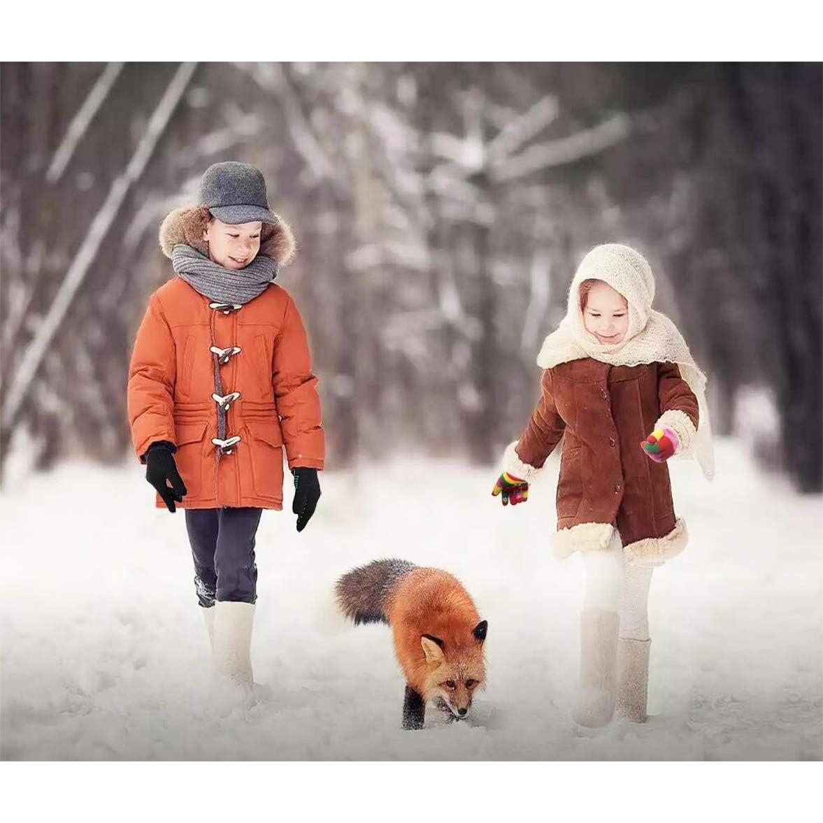 Guantes Mágicos Estirables para Niños 8 Pares Antideslizantes