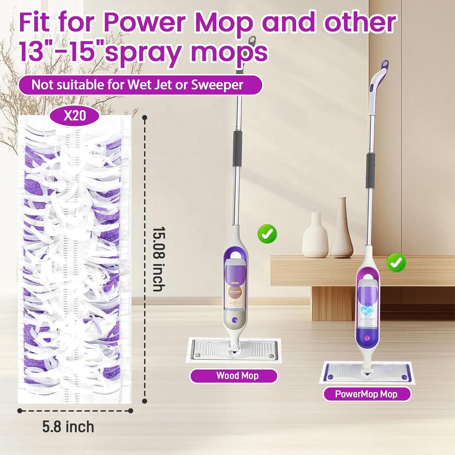 20 Almohadillas Desechables para Trapeador Eléctrico PoTiCota