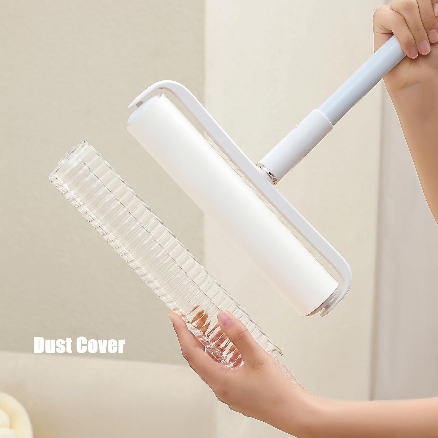 Rodillo de Pelusa MINGRACE con Mango Largo y 3 Rollos Pegajosos