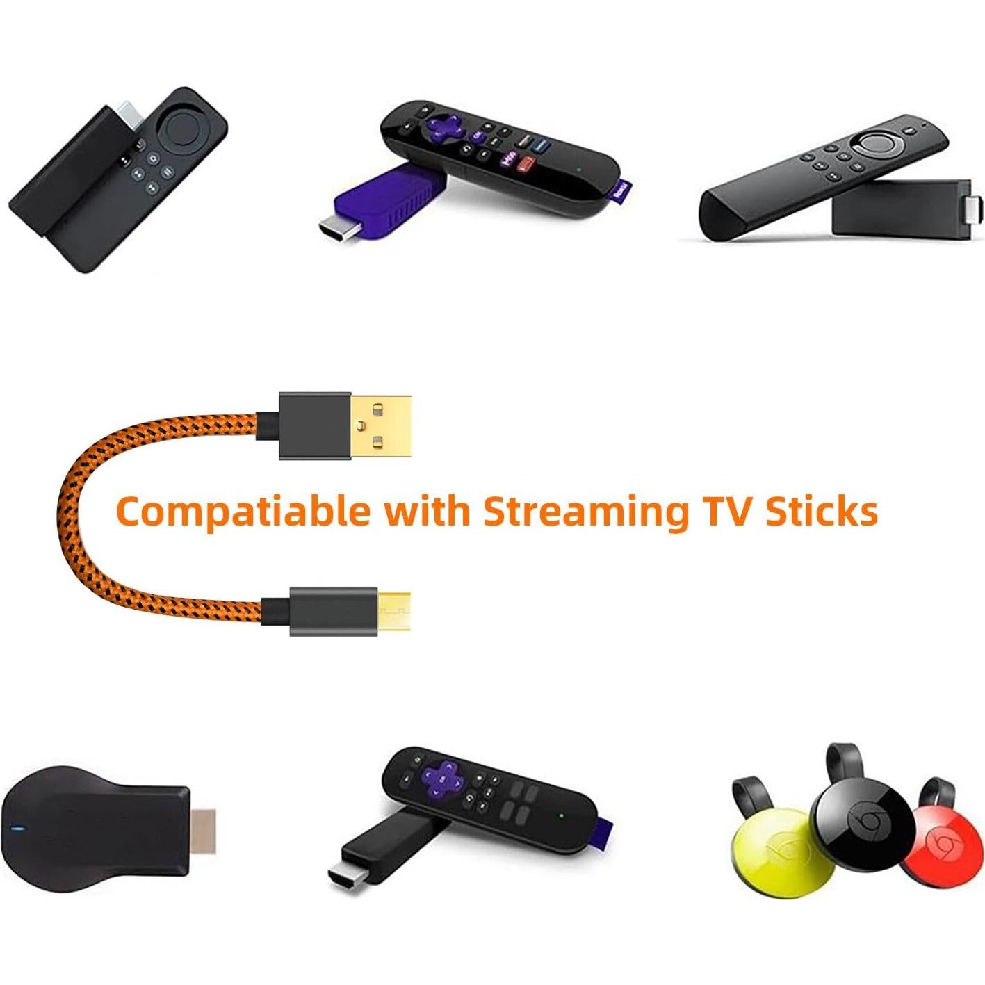 Adaptador de Corriente USB para Fire Stick Beyork 20cm