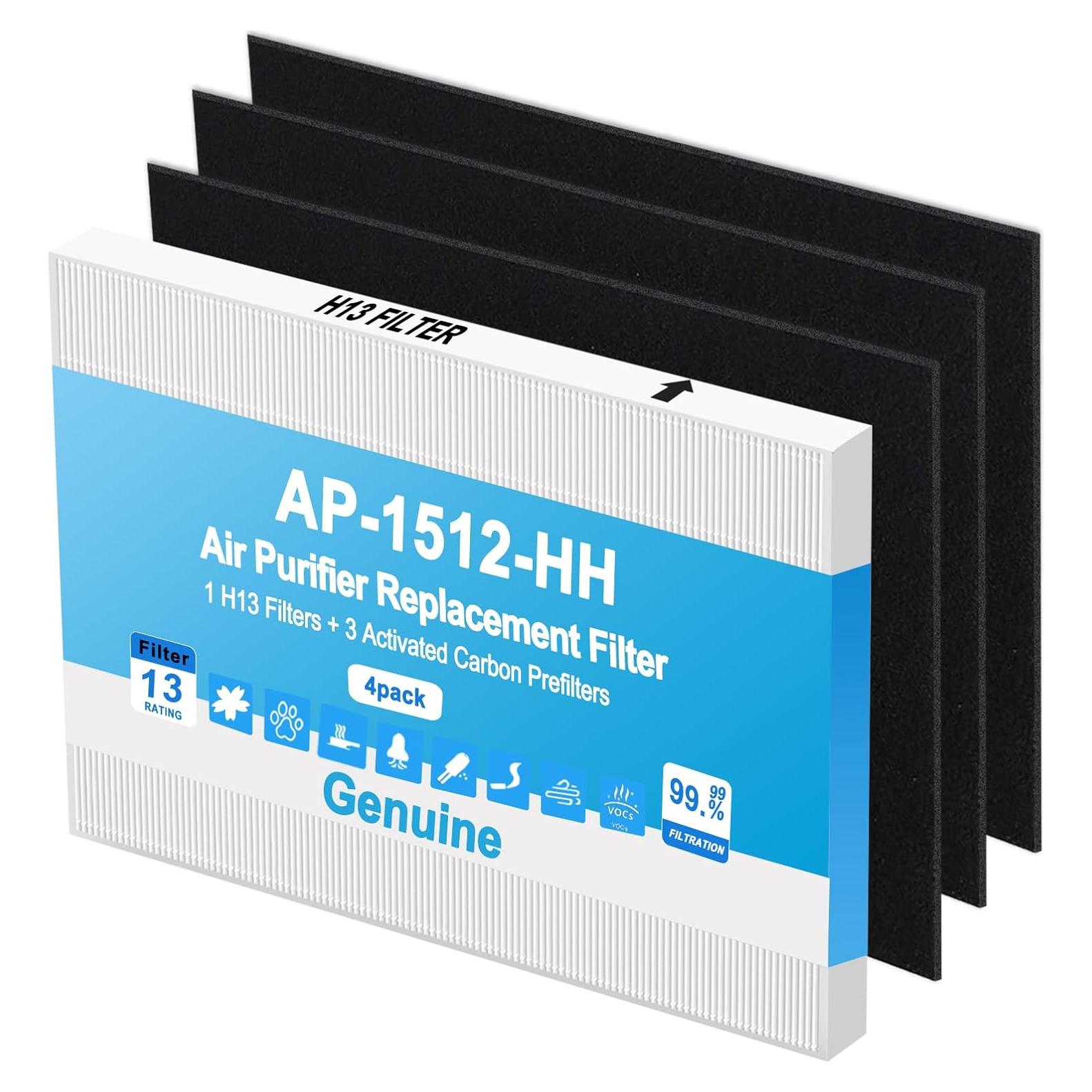 Filtro de Reemplazo HEPA H13 y 3 Pre-Filtros Coway AP-1512HH