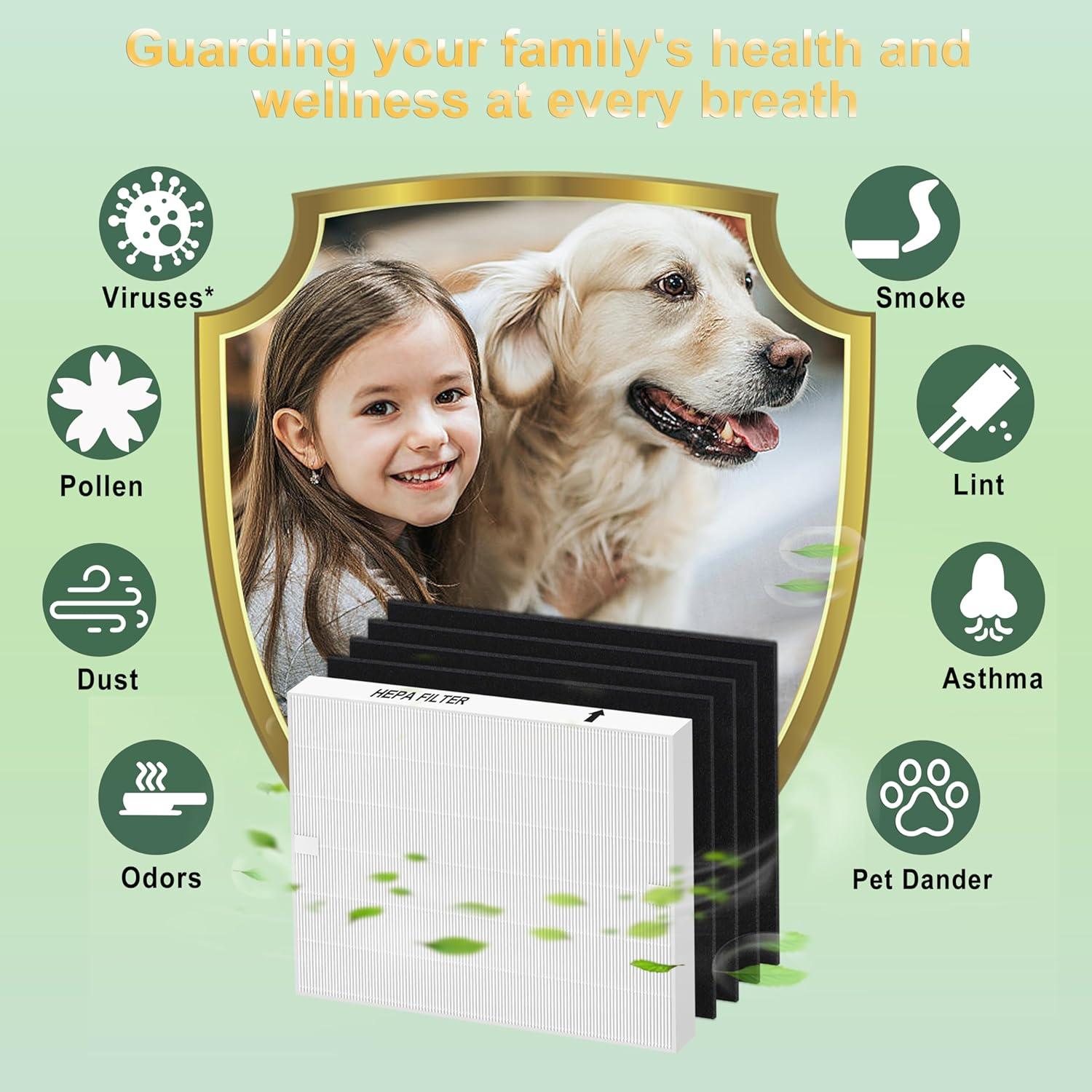 Filtro de Reemplazo HEPA H13 y 3 Pre-Filtros Coway AP-1512HH