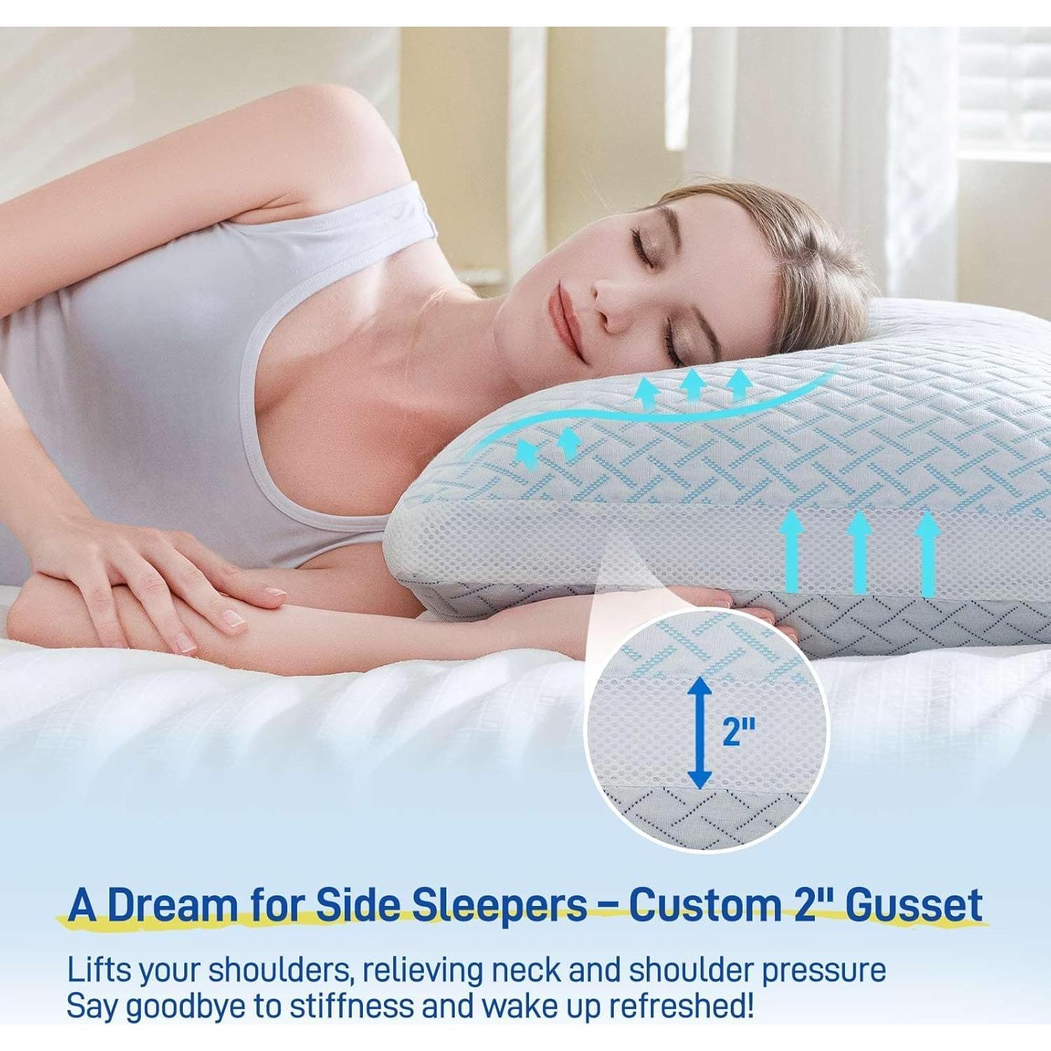 Almohada Ajustable Hipoalergénica Alkyonos Queen Espuma Viscoelástica