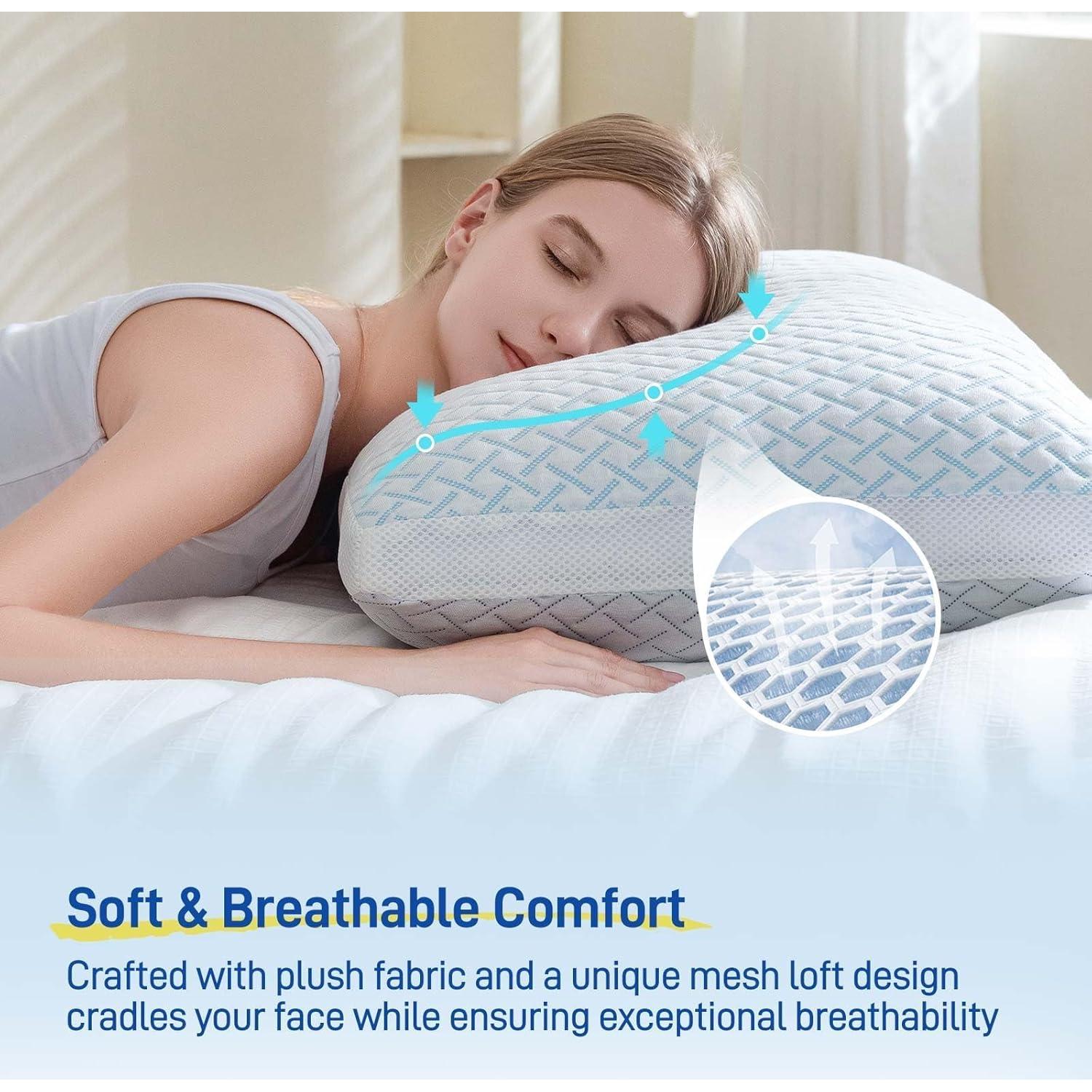 Almohada Ajustable Hipoalergénica Alkyonos Queen Espuma Viscoelástica