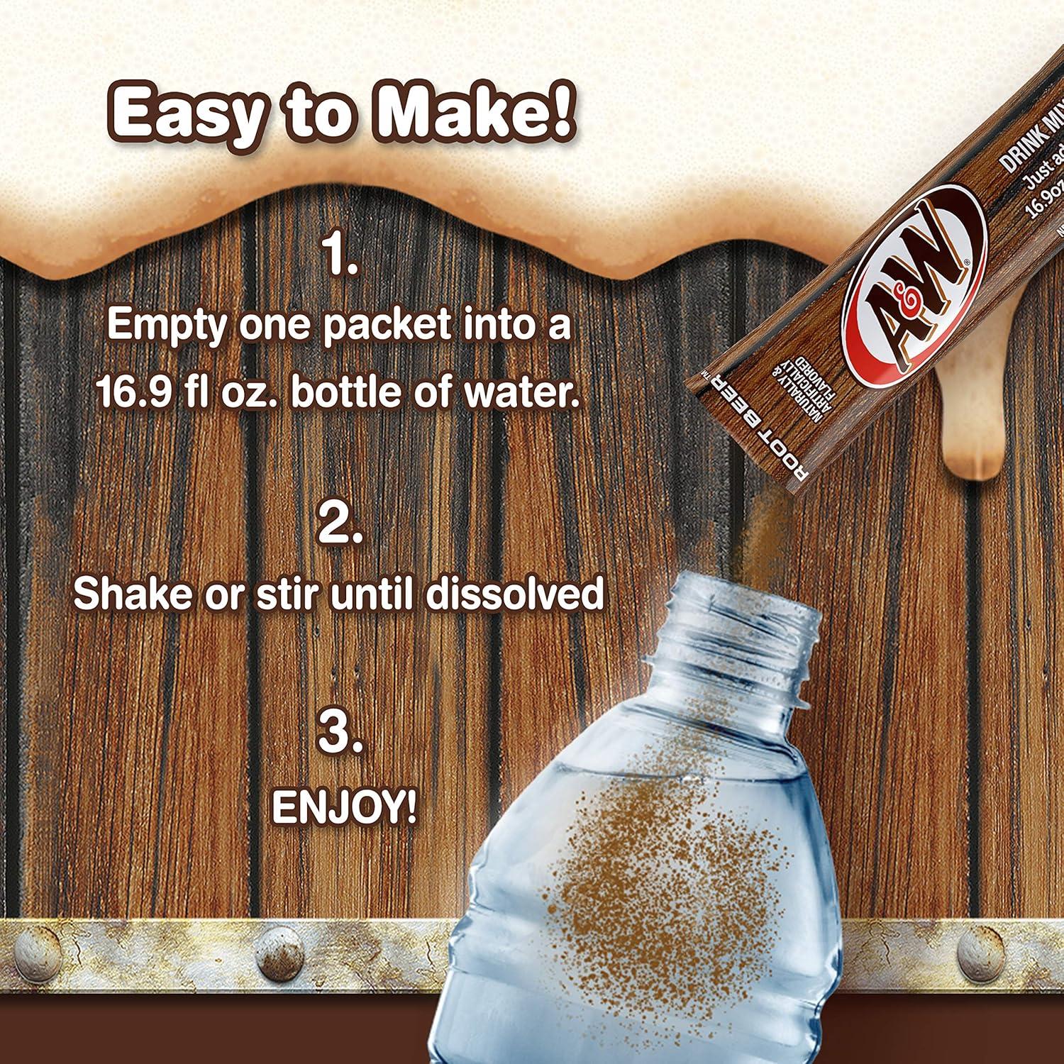 Mezcla en Polvo A&W Cerveza de Raíz Sin Azúcar - 12 Cajas