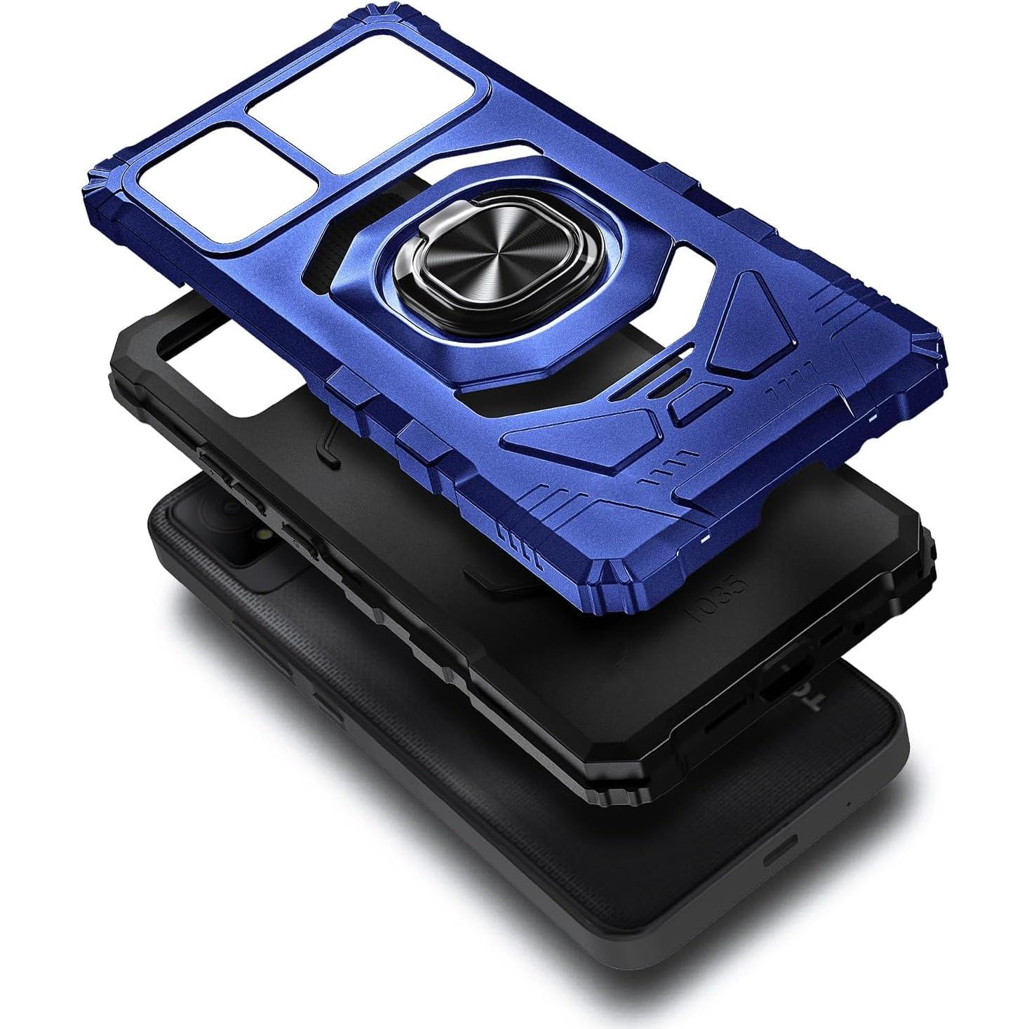 Funda Protectora Grado Militar WDHD para TCL K11 T432W Azul