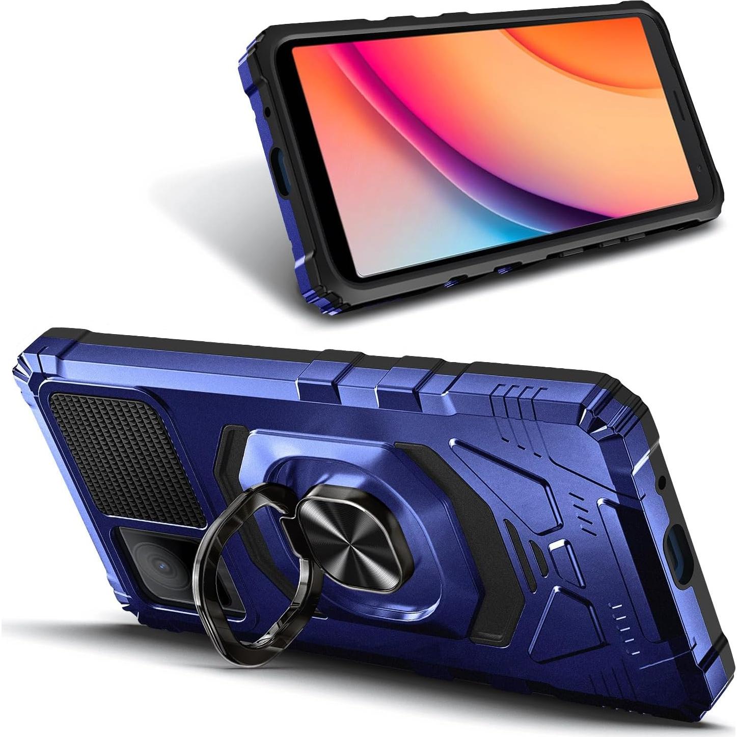 Funda Protectora Grado Militar WDHD para TCL K11 T432W Azul