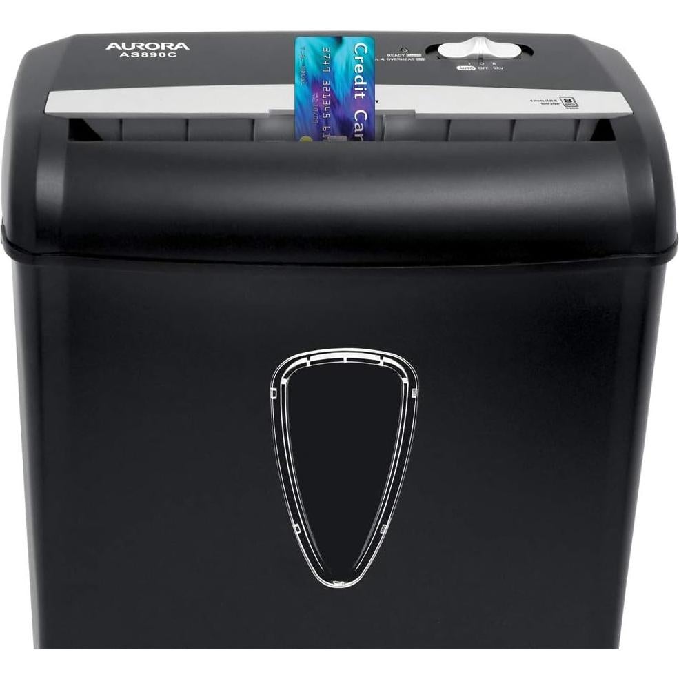 Aurora AS890C Trituradora de Papel Corte Cruzado 8 Hojas