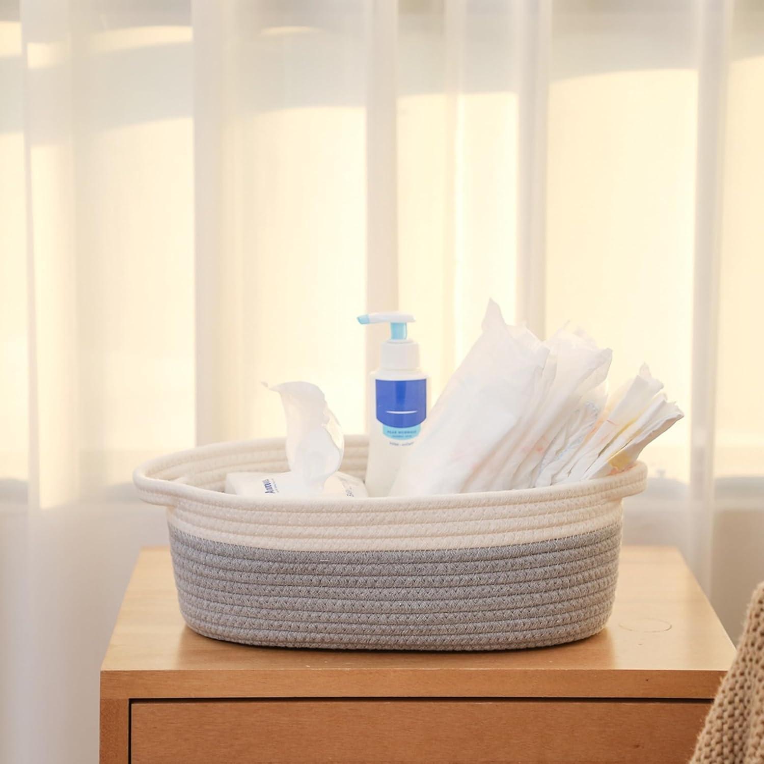 Cestas de Almacenamiento Tejidas QFLQFL 30.48x20.32cm - 2 Piezas