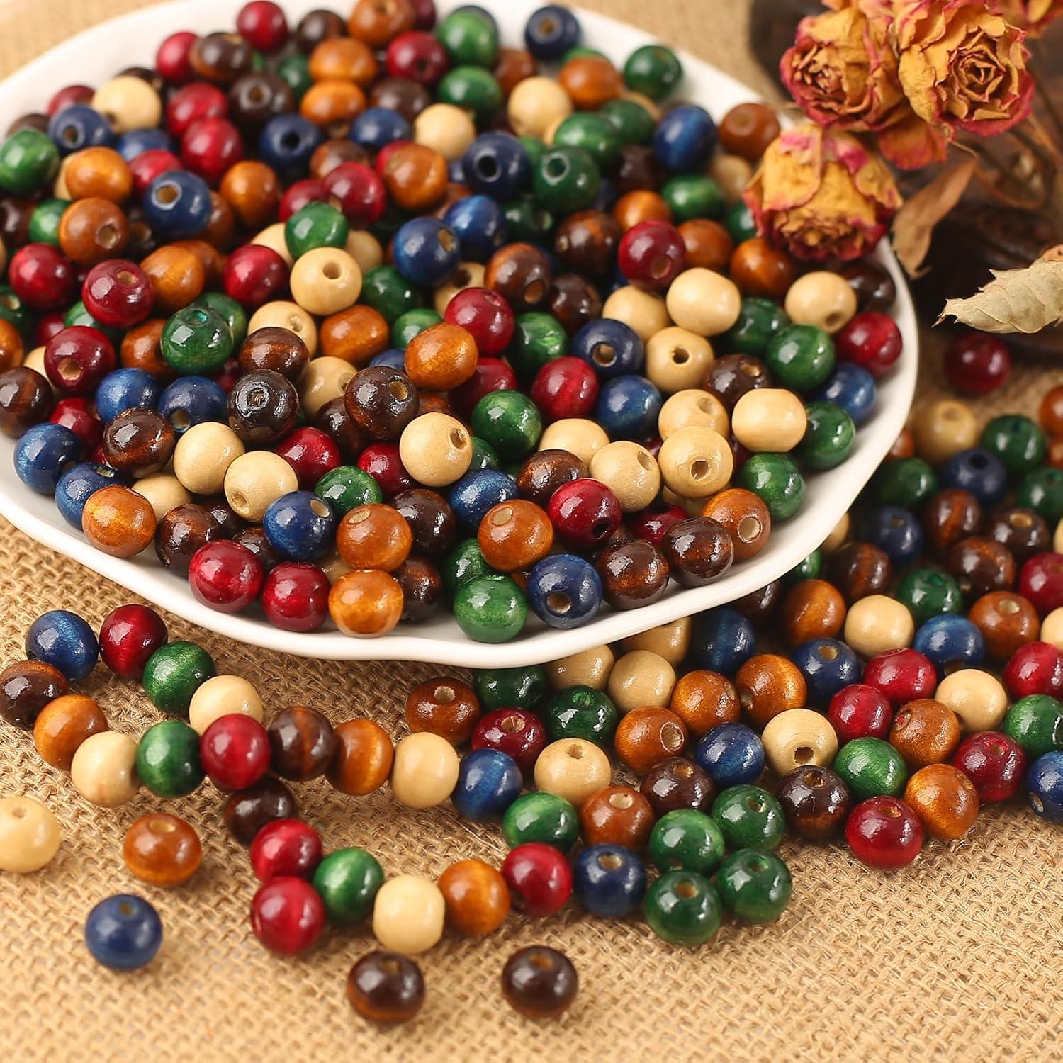 Perlas de Madera Coloridas DAHI 500pcs 10mm para Manualidades