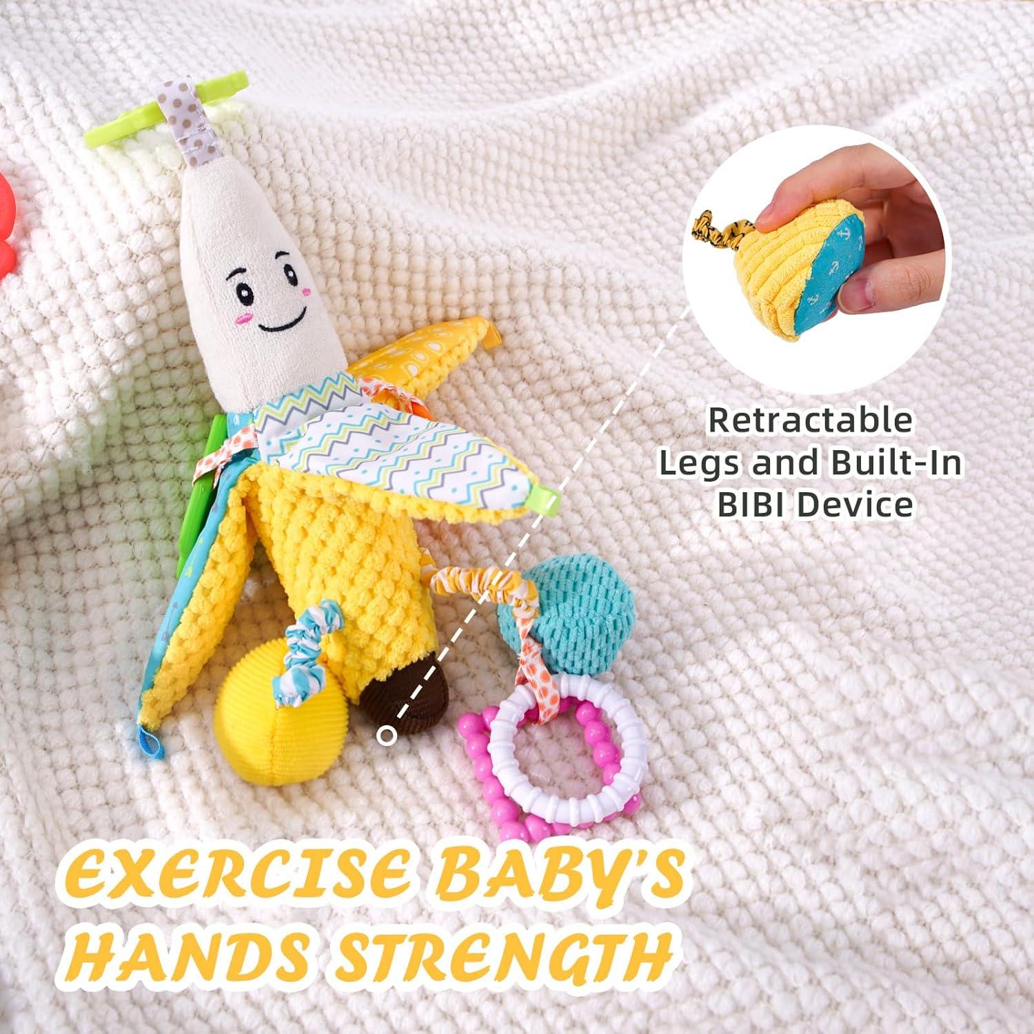 Sonajero Musical Jollybaby Plátano para Silla de Auto Bebé