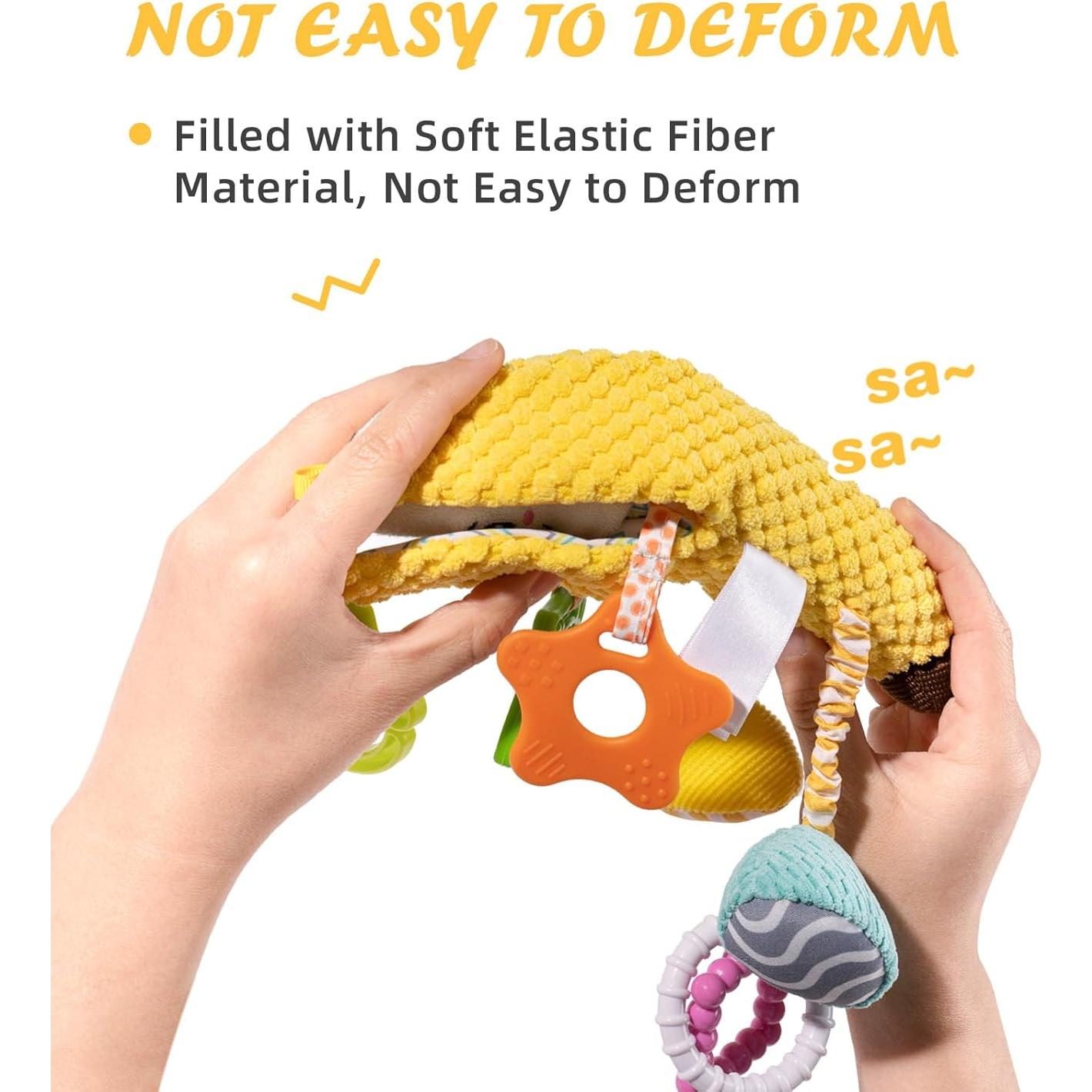 Sonajero Musical Jollybaby Plátano para Silla de Auto Bebé