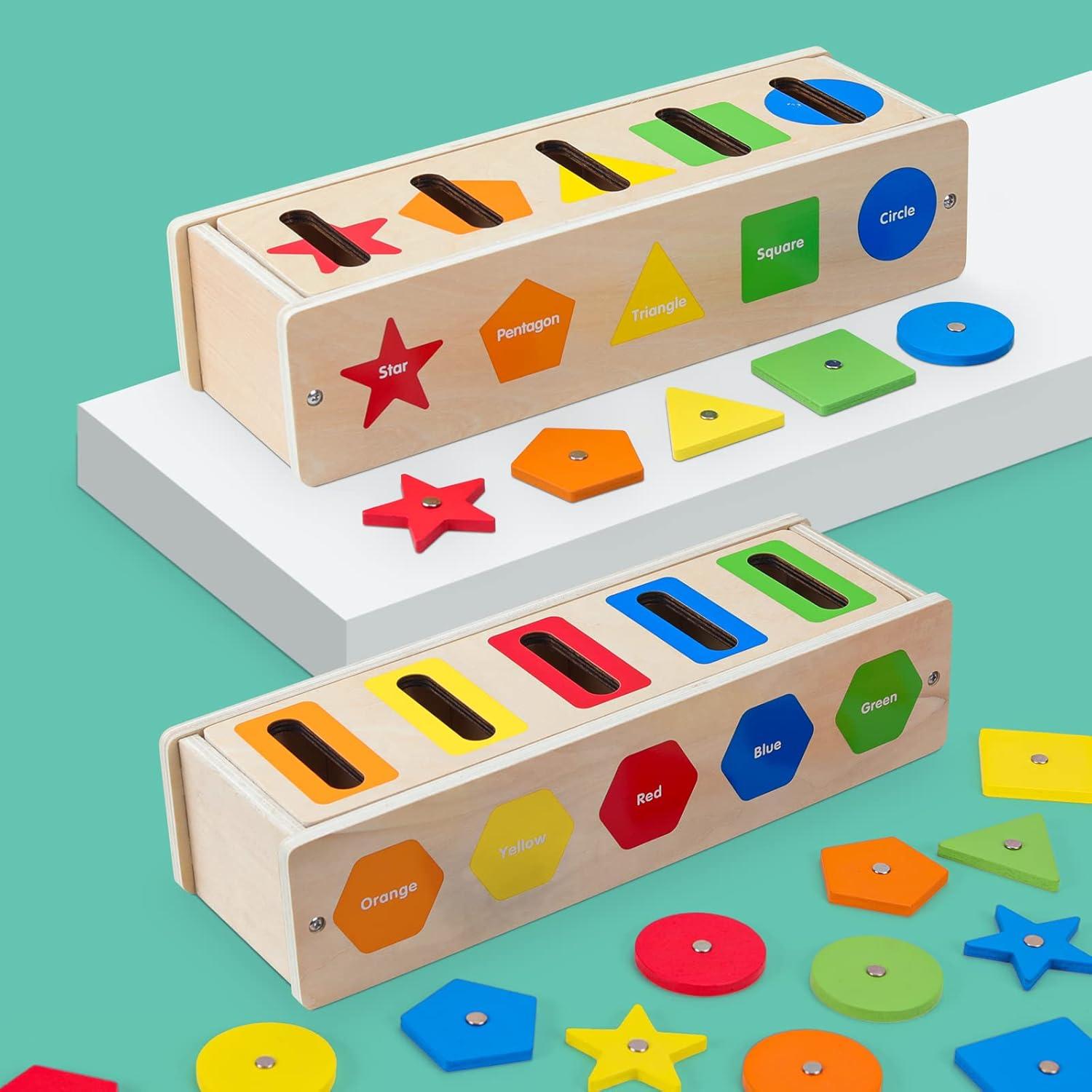 Juguete Educativo de Clasificación de Formas y Colores AISHUN Azul