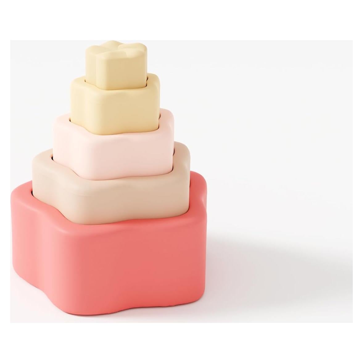 Juguete Apilable Estrella Muqee Peeko Silicona Grado Alimenticio