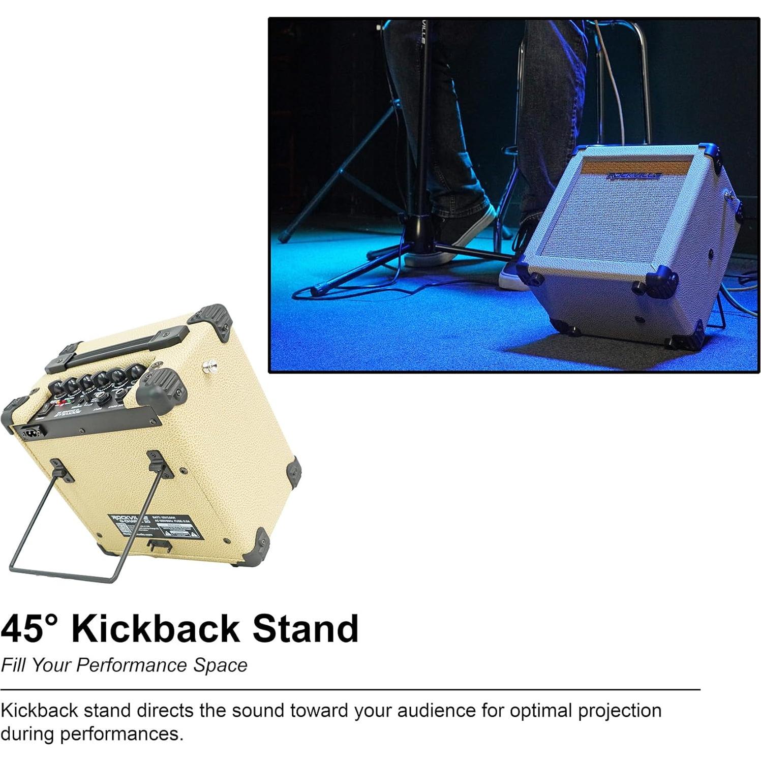 Amplificador Portátil Rockville G-CHARGE 20 Beige 20W Bluetooth