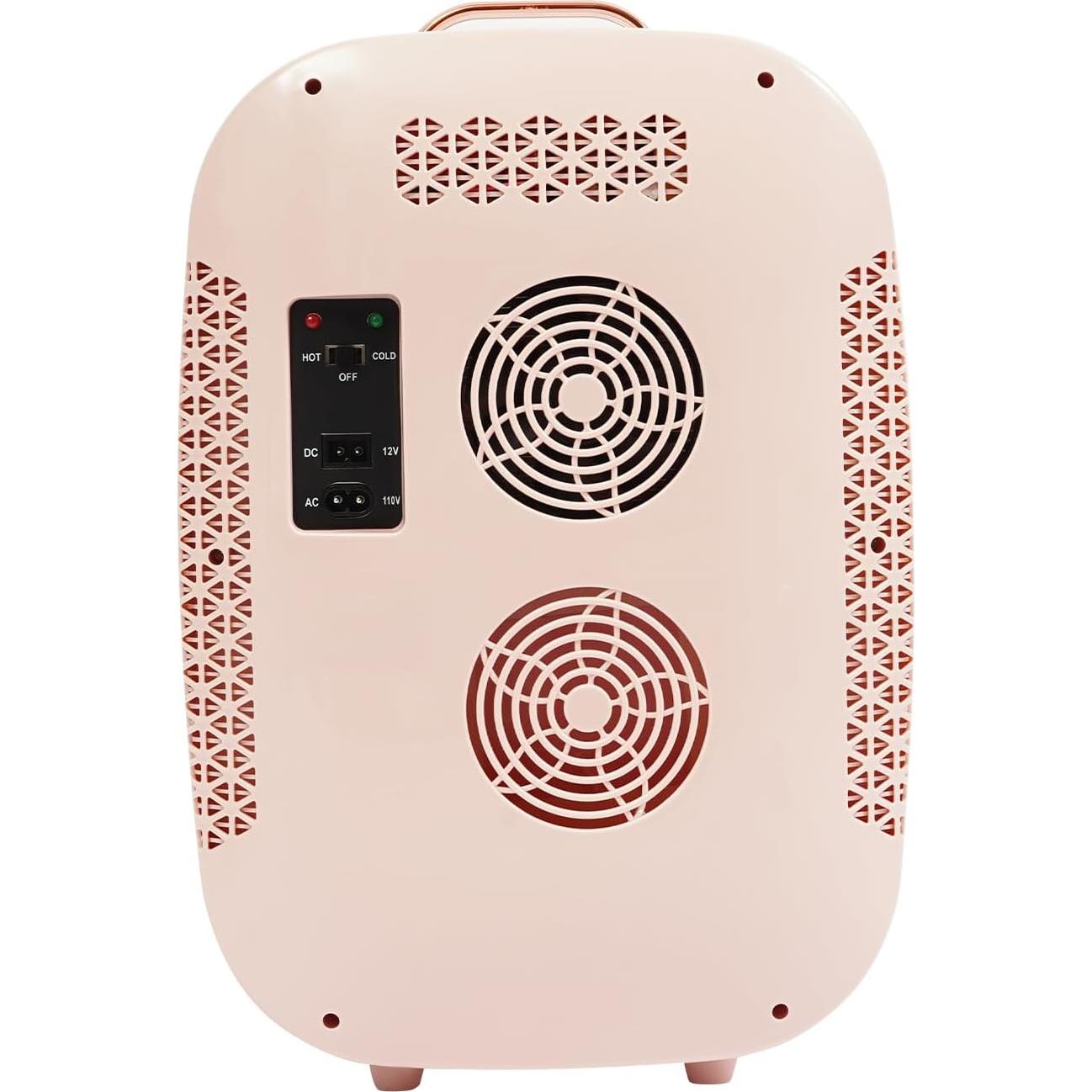 Refrigerador Cosmético Beuioslyr 12L Portátil Rosa con Calentamiento