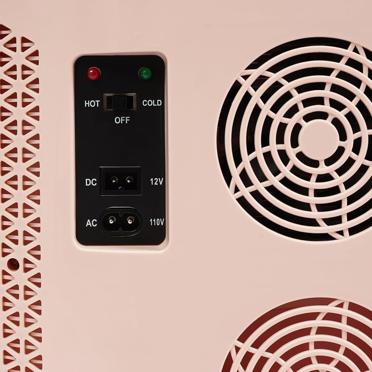 Refrigerador Cosmético Beuioslyr 12L Portátil Rosa con Calentamiento