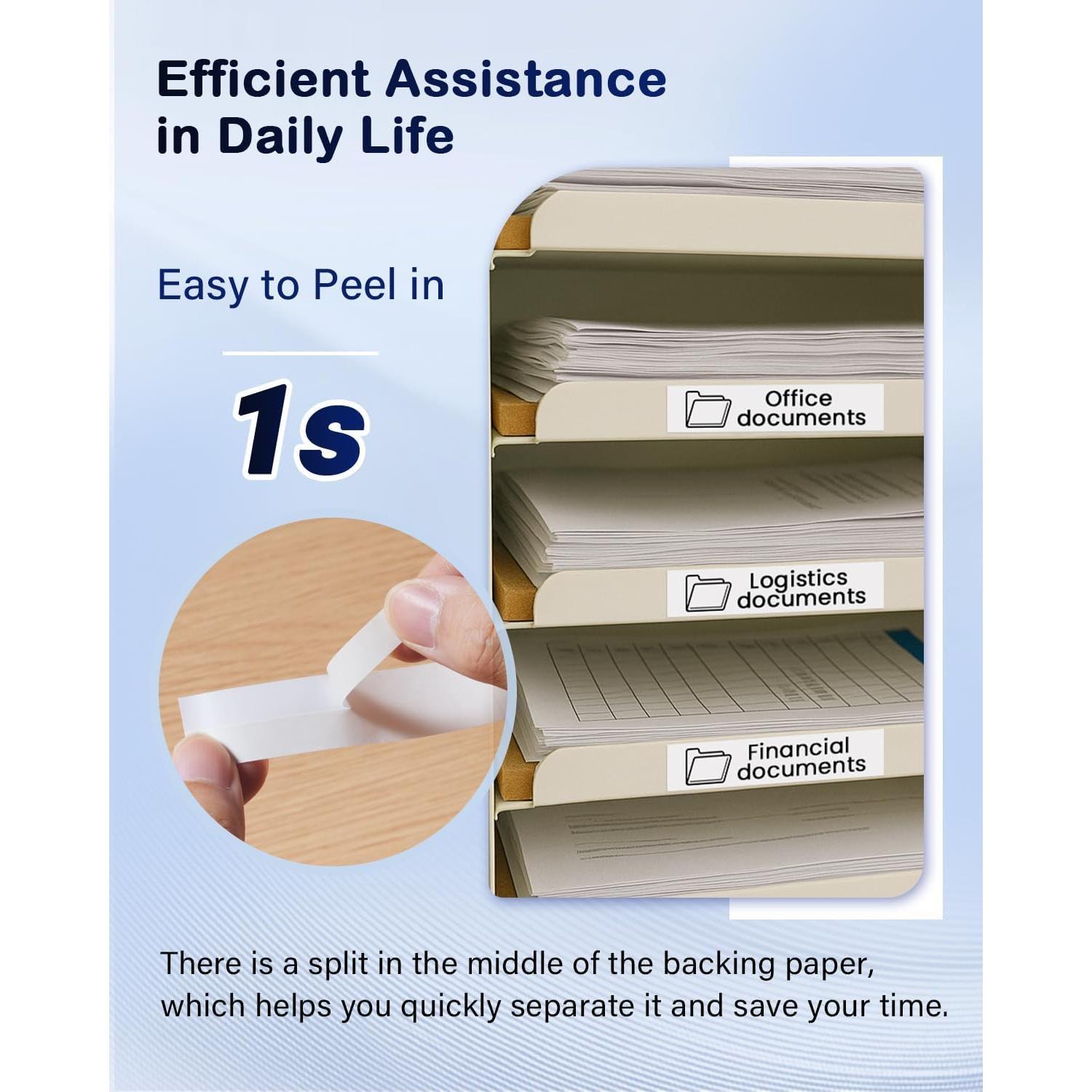 Paquete de 6 Cintas de Etiquetas Anycolor TZe-241 18mm Negro sobre Blanco