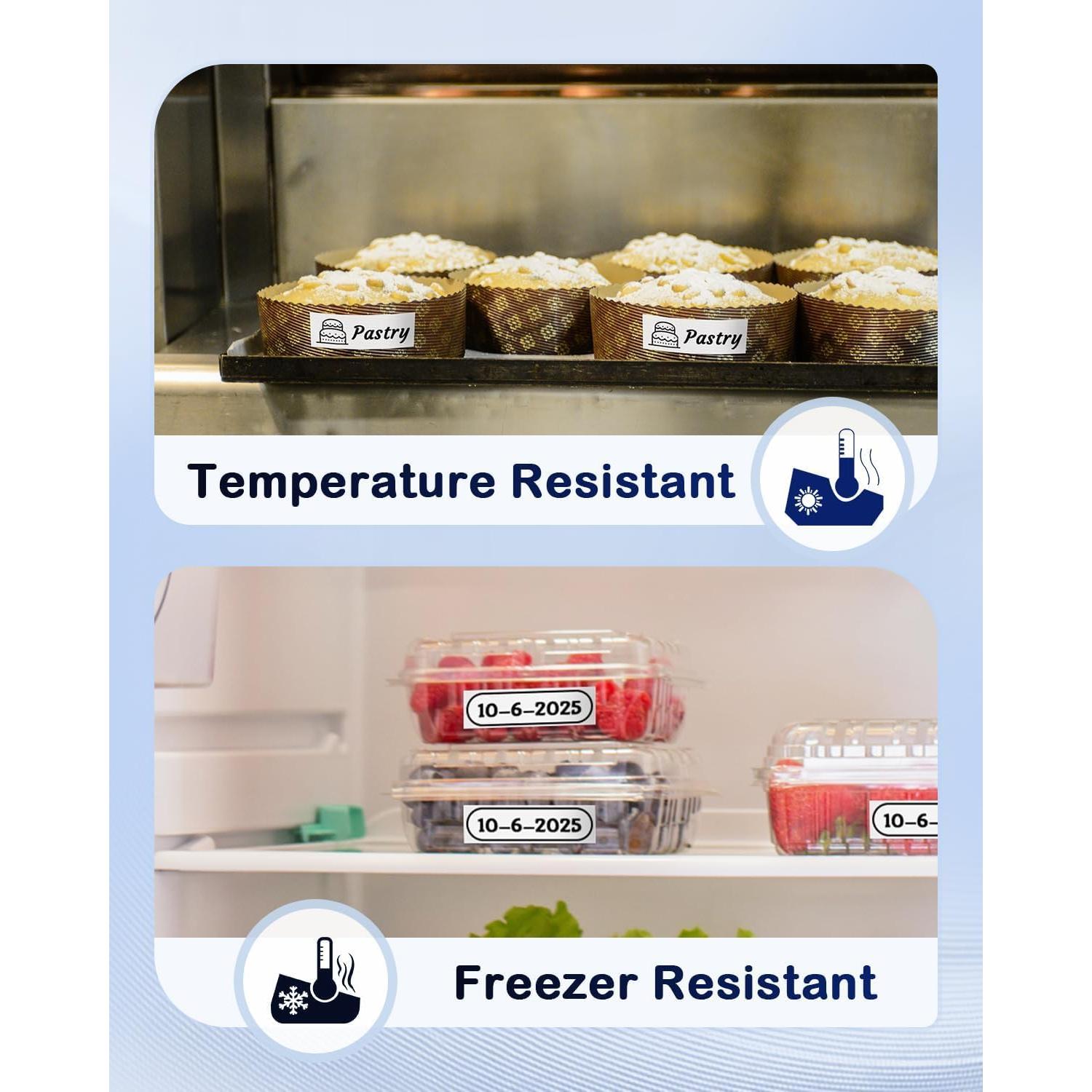 Paquete de 6 Cintas de Etiquetas Anycolor TZe-241 18mm Negro sobre Blanco