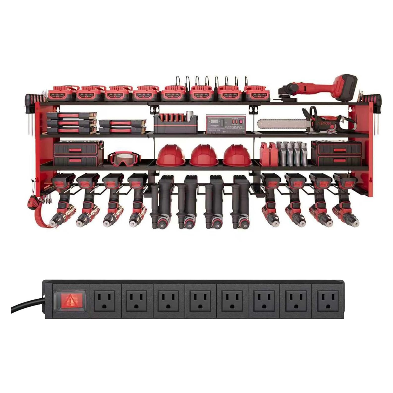 Organizador de Herramientas DIOOSN 4 Capas con Toma de Corriente