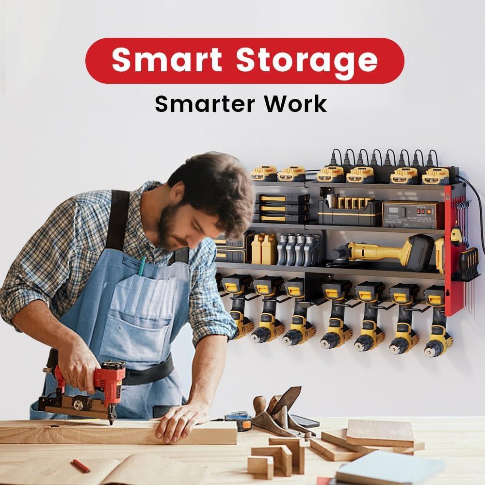 Organizador de Herramientas DIOOSN 4 Capas con Toma de Corriente