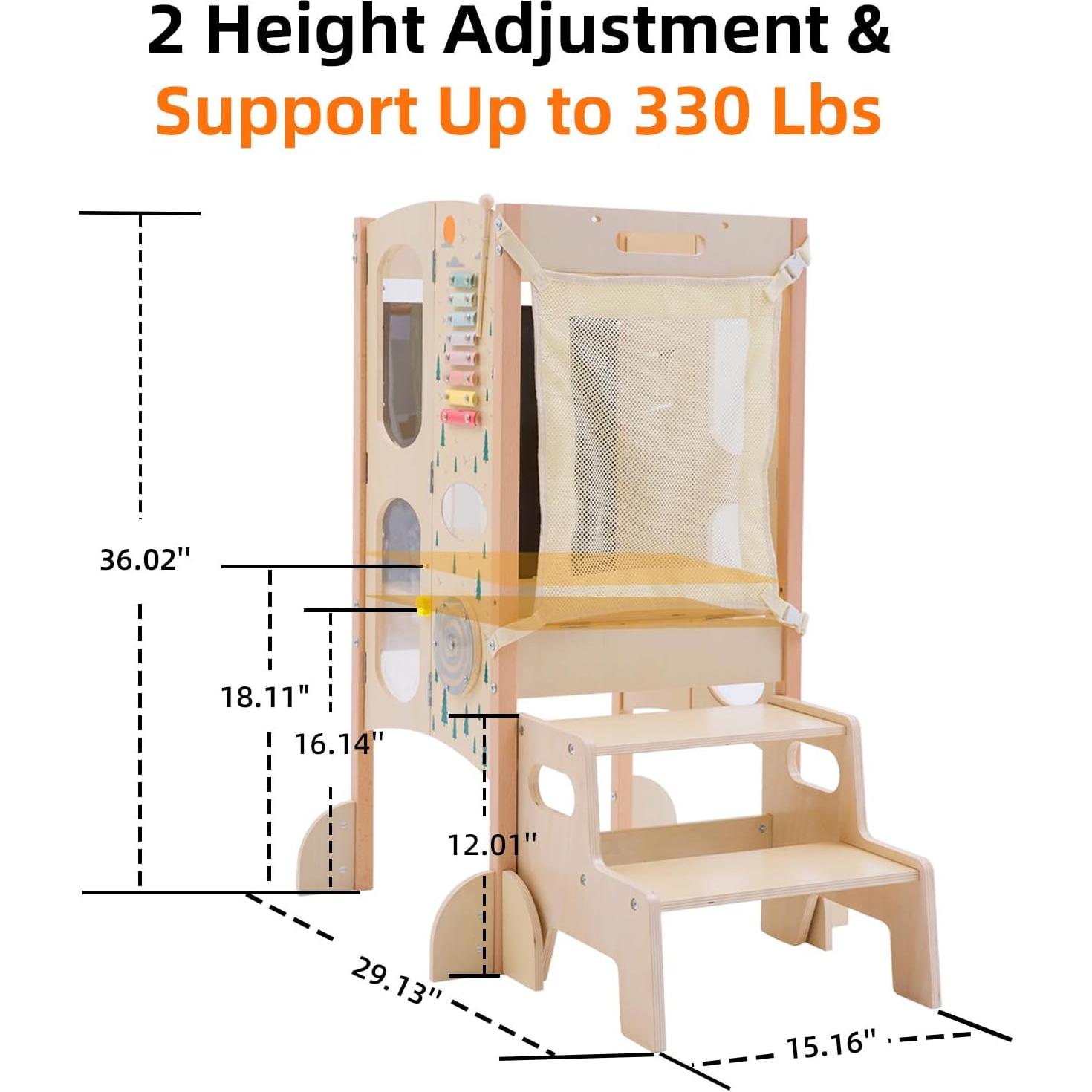 Torre de Aprendizaje Plegable OgiOgi para Niños Beige