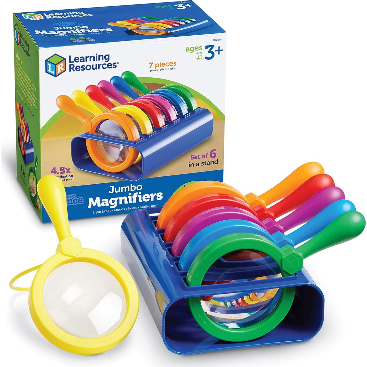 Lupas Jumbo Learning Resources 6 Piezas + Balanza Infantil