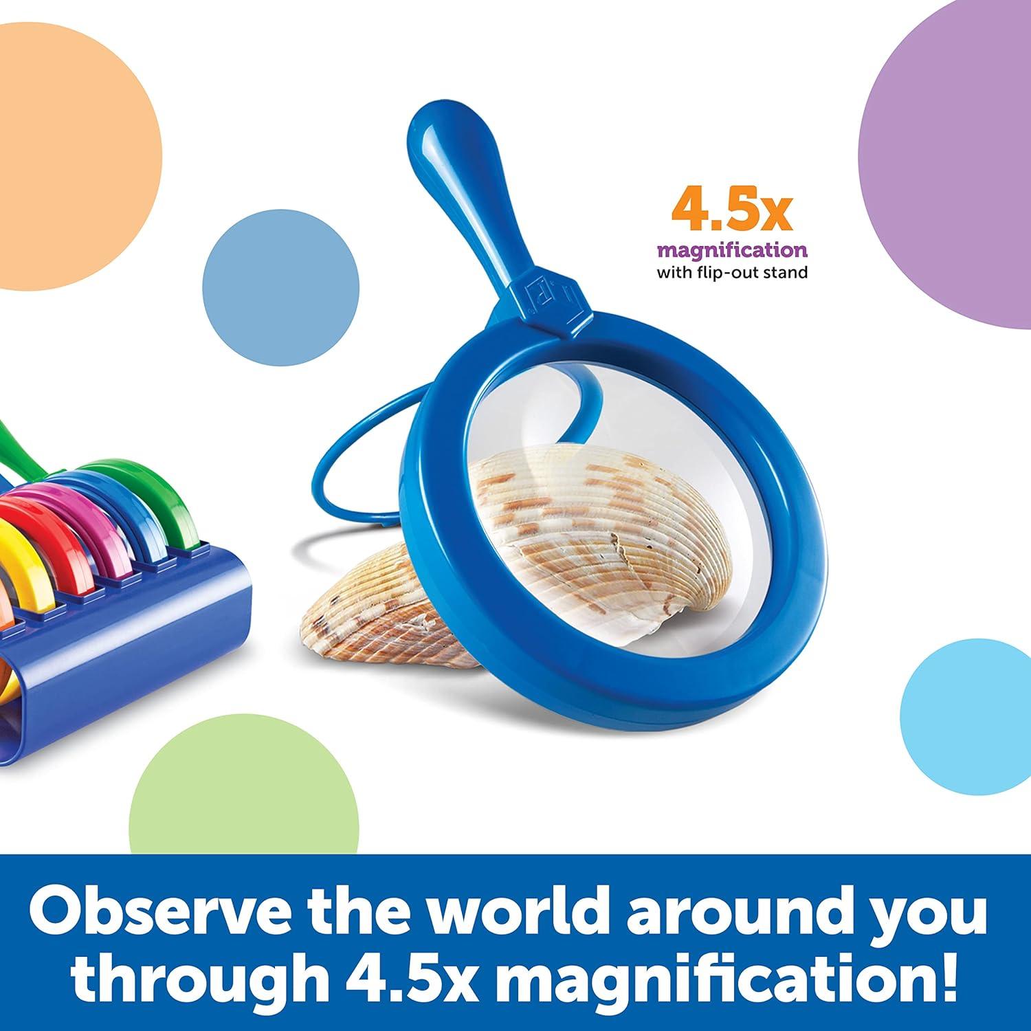 Lupas Jumbo Learning Resources 6 Piezas + Balanza Infantil