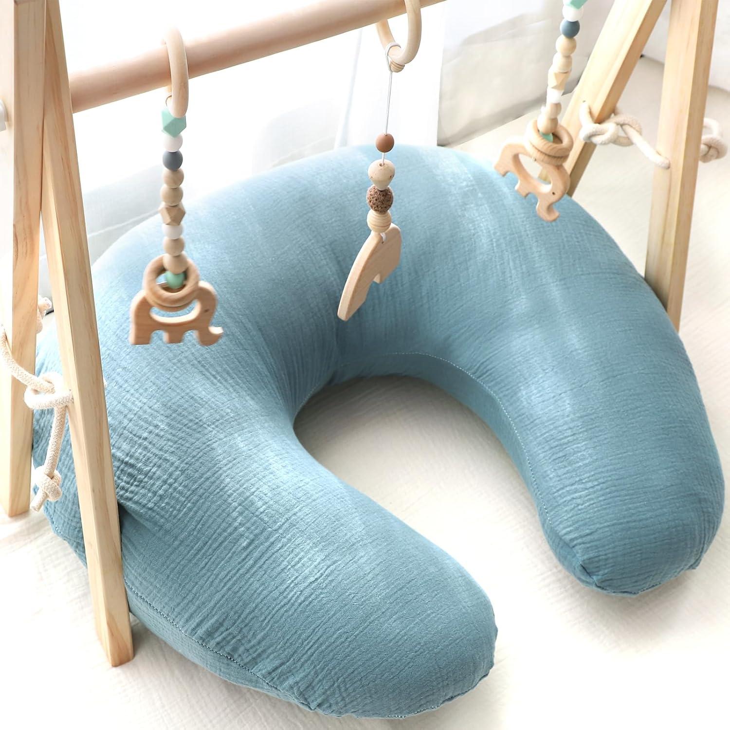 Cubiertas de Almohada de Lactancia Hooyax 2 Piezas Algodón Muslin