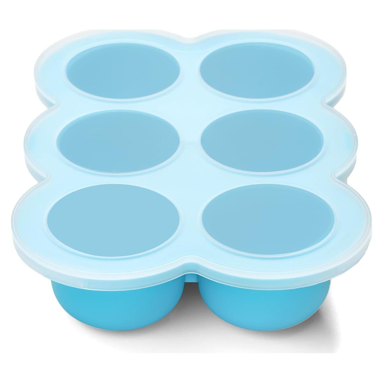 Bandeja de Congelador de Silicona btrfe 6x3oz (170g) con Tapa