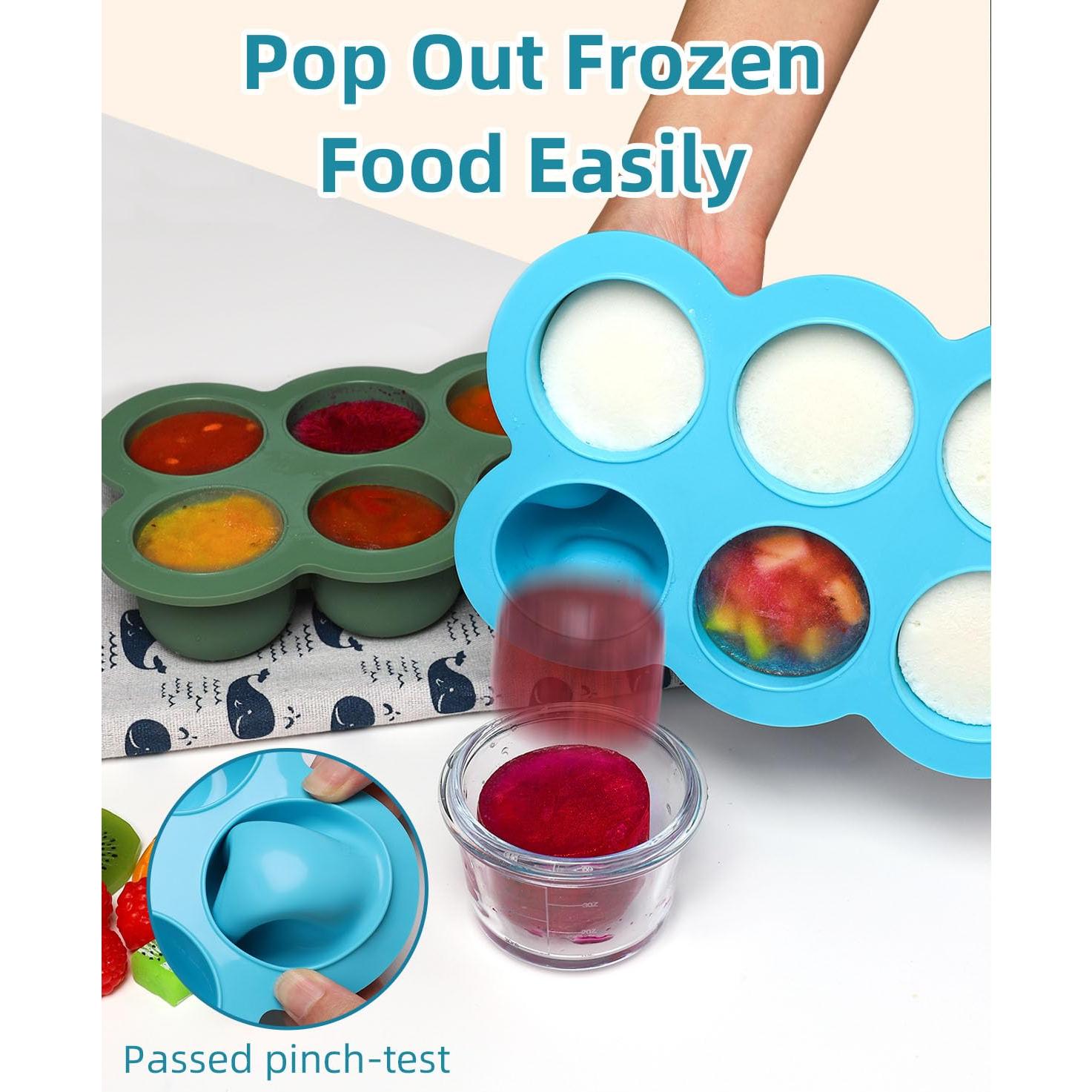 Bandeja de Congelador de Silicona btrfe 6x3oz (170g) con Tapa