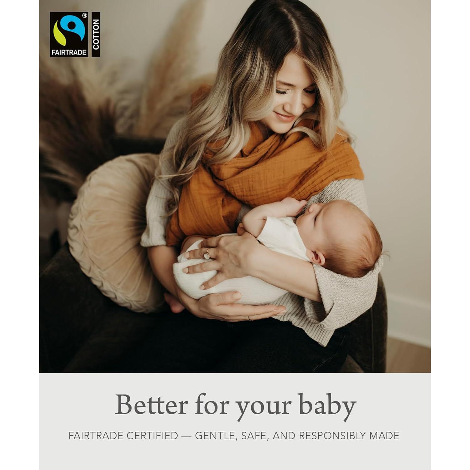 Funda de Lactancia Indi by Kishu Baby Muselina Orgánica Caramelo