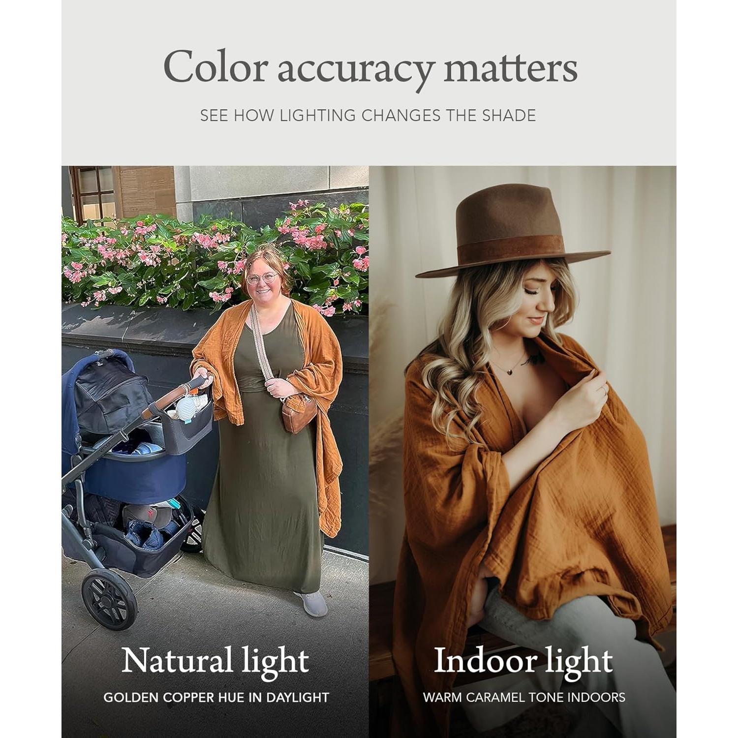 Funda de Lactancia Indi by Kishu Baby Muselina Orgánica Caramelo