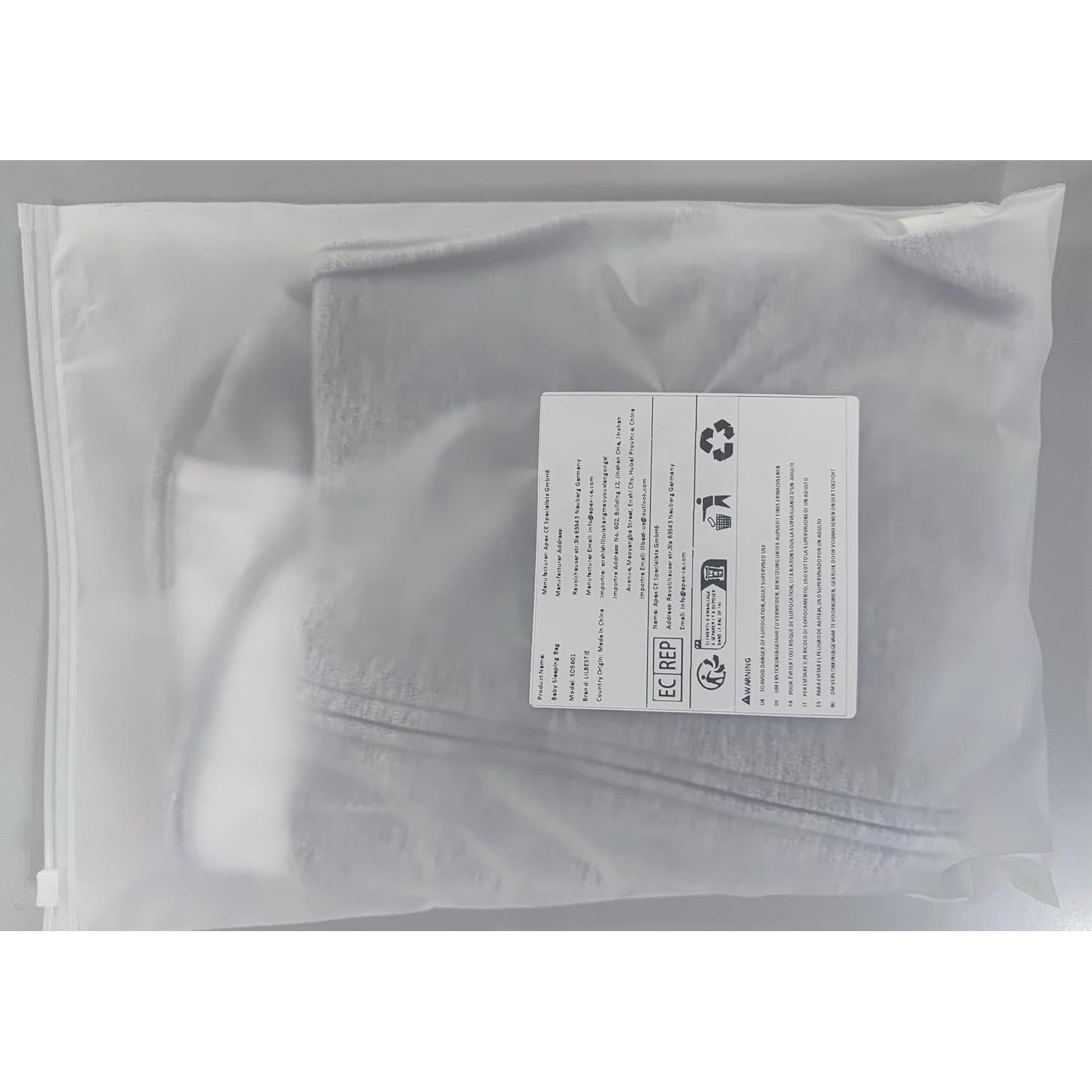 Saco de Sueño Bebé LILBESTIE 0-6 Meses 100% Algodón 1.0 Tog