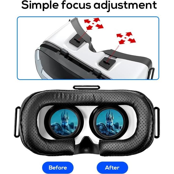 Auriculares VR UMEEUTOO 3D para Smartphone 4.5-6.3" HD