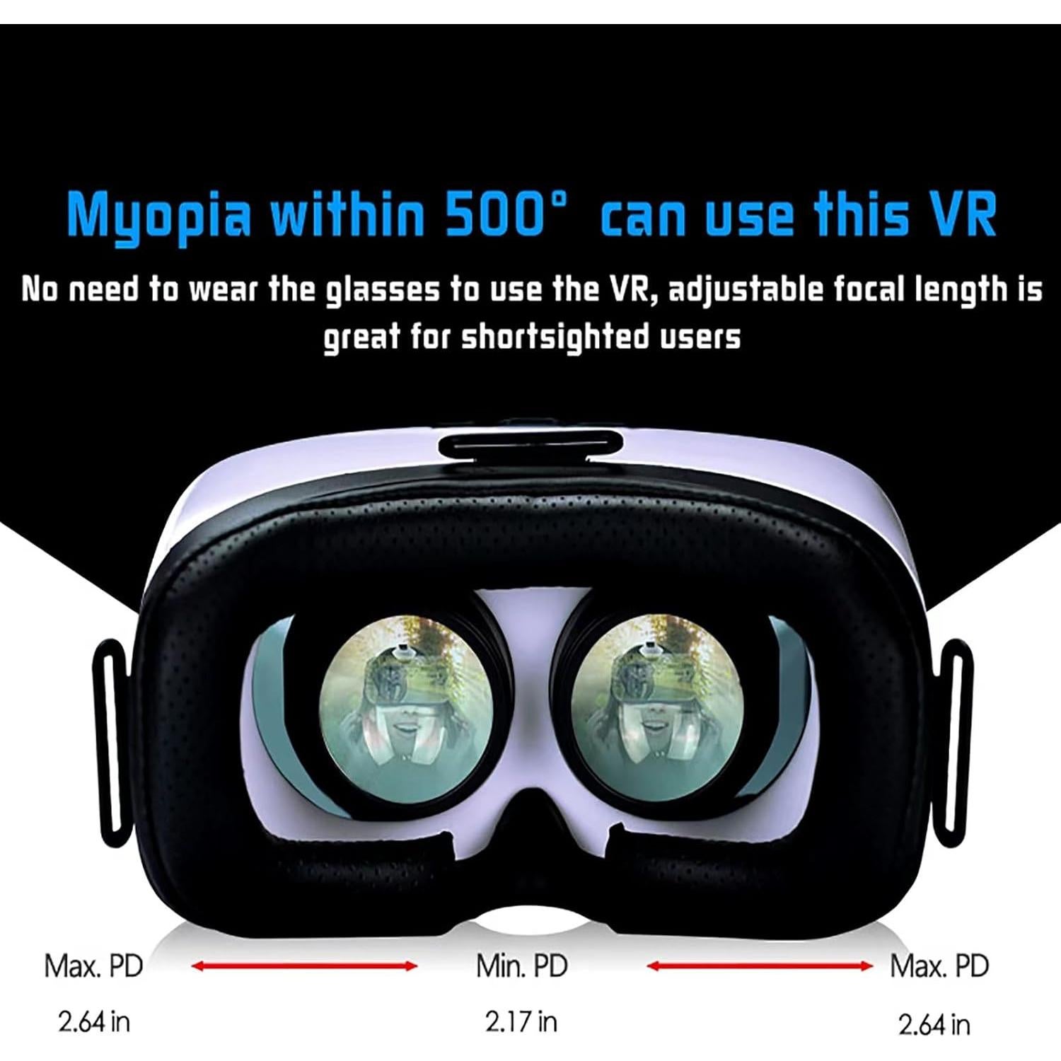 Auriculares VR UMEEUTOO 3D para Smartphone 4.5-6.3" HD