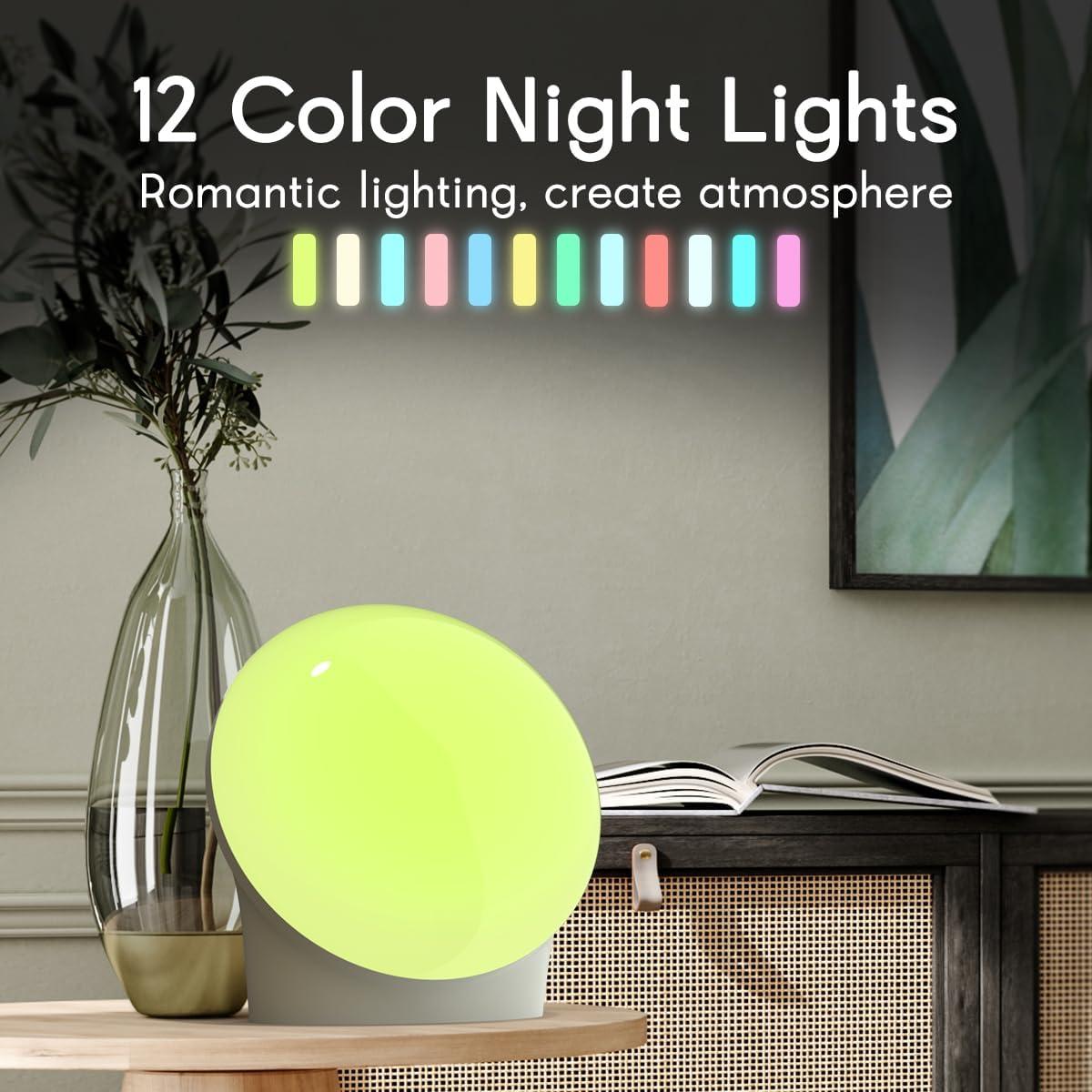 Luz Nocturna Eléctrica BrownNoise 12 Colores 10 Brillos Ajustables