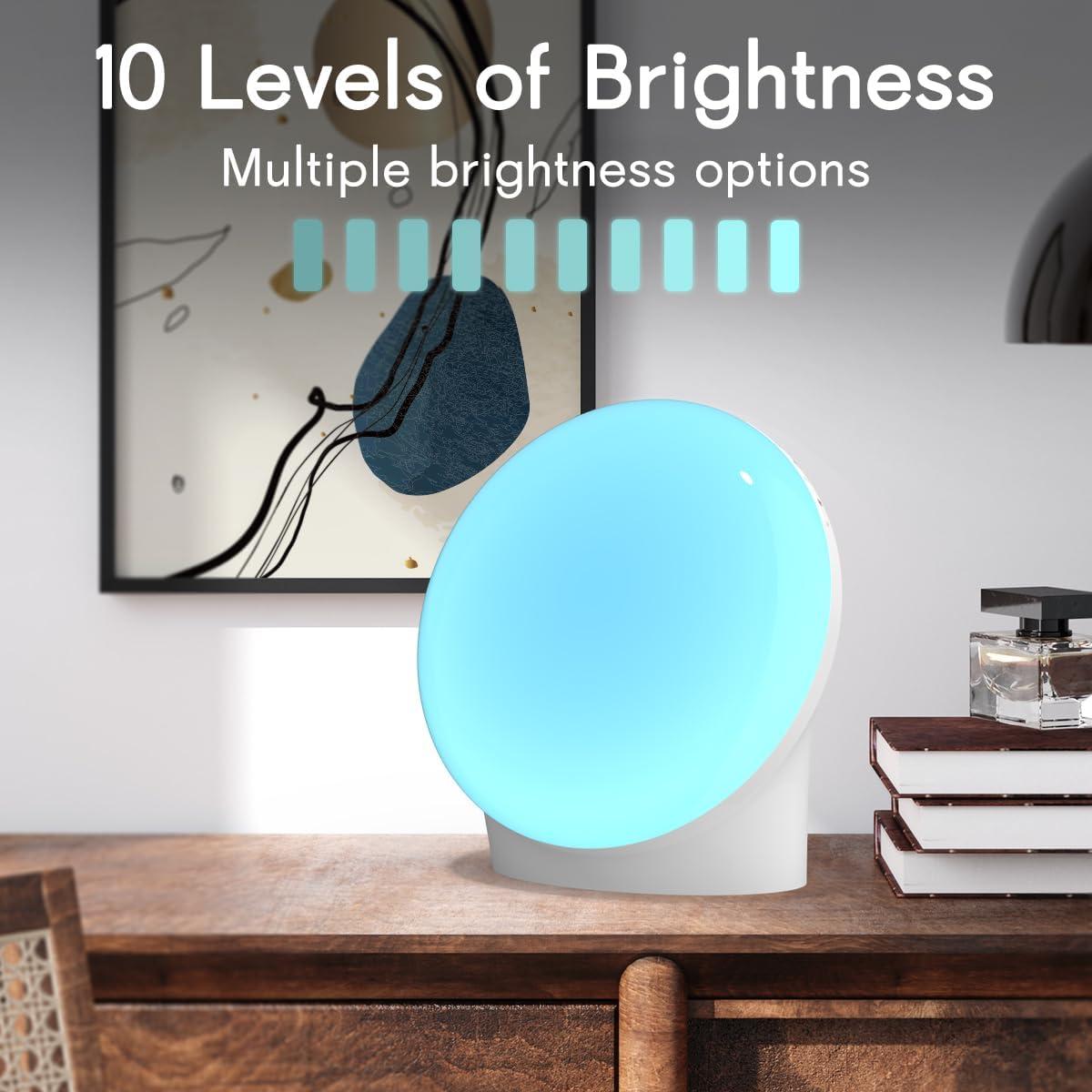 Luz Nocturna Eléctrica BrownNoise 12 Colores 10 Brillos Ajustables