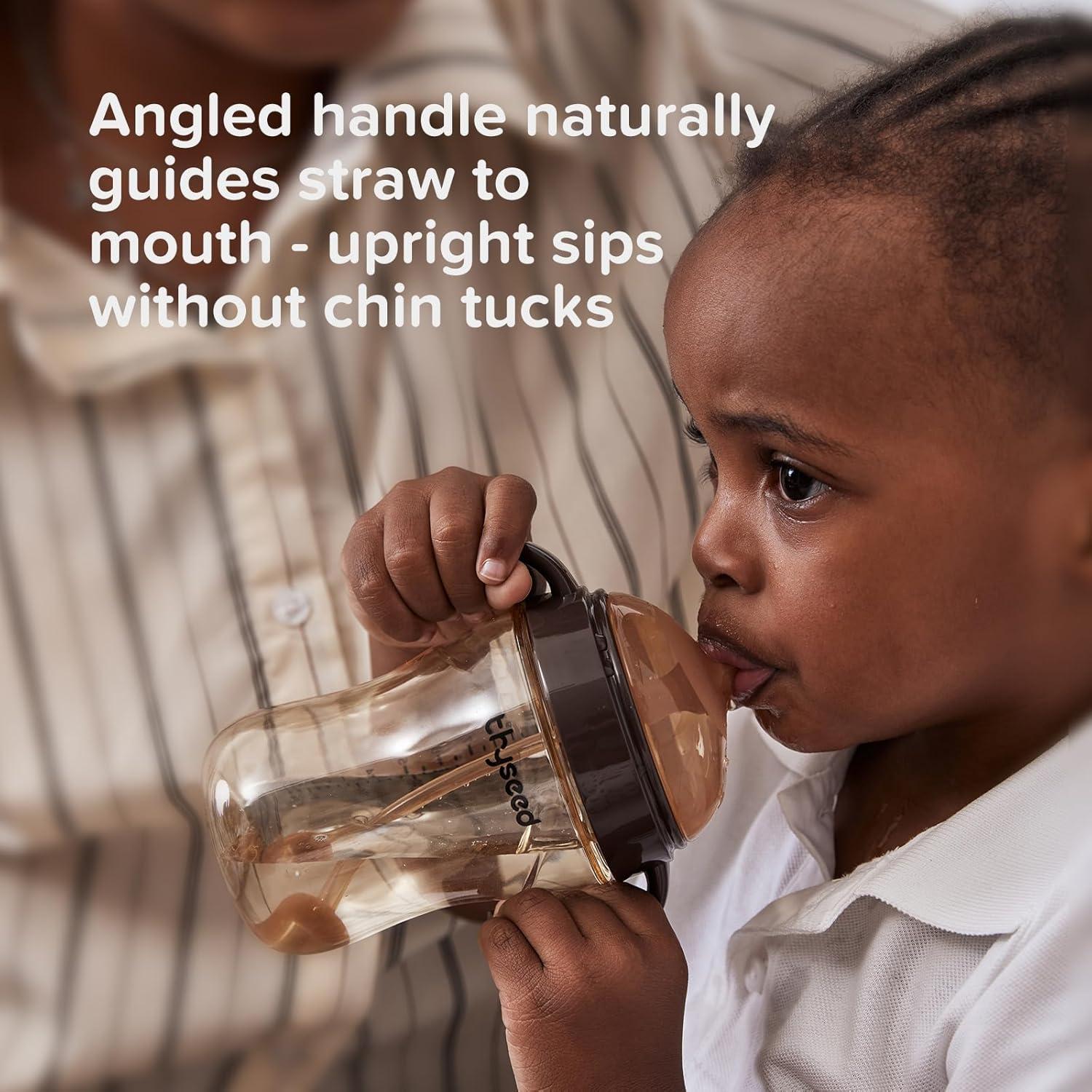 Taza con Pajilla Antiderrame Thyseed PPSU 300ml 6+ Meses