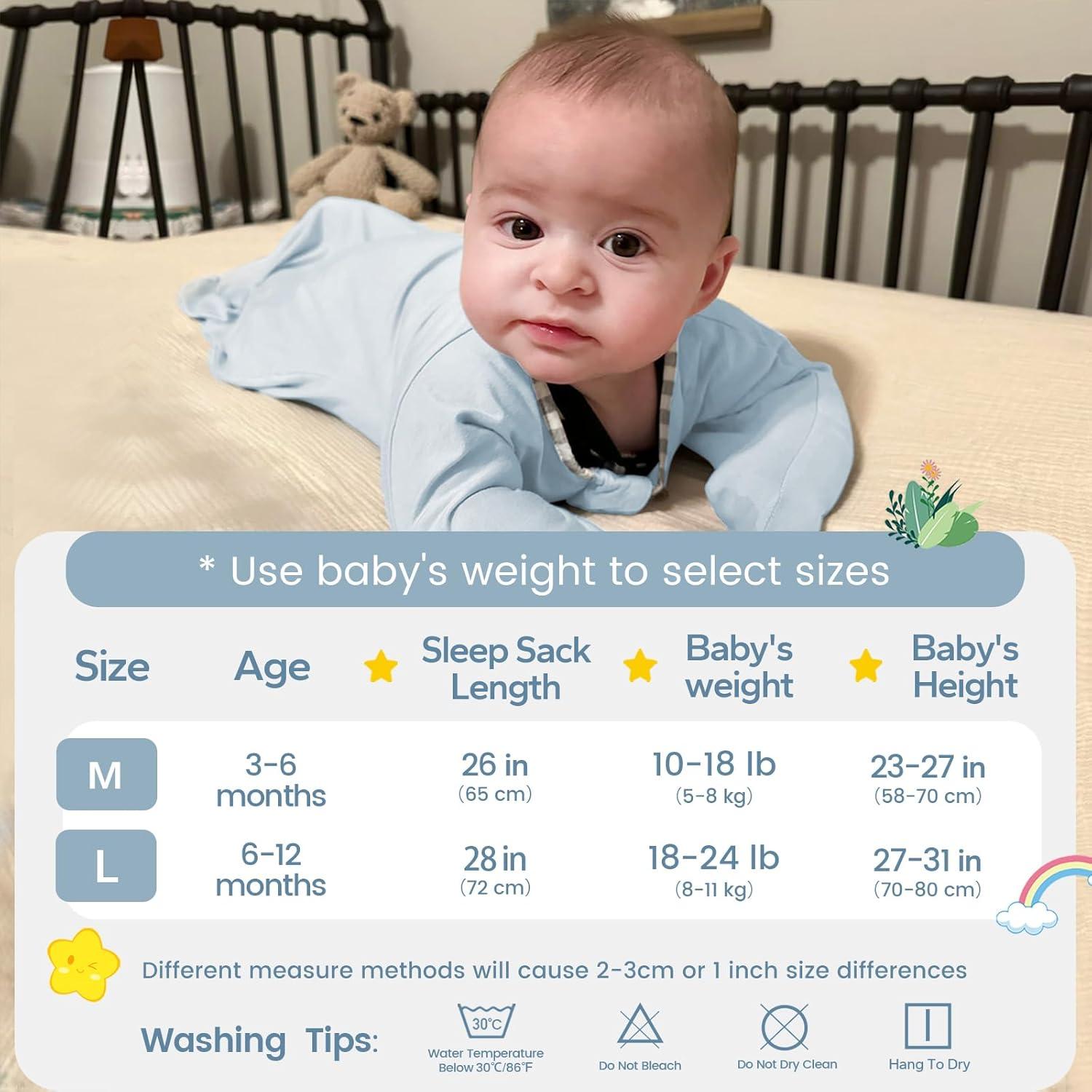 Saco de Sueño ZIGJOY Aleta de Tiburón 0.5 Tog 3-6 Meses