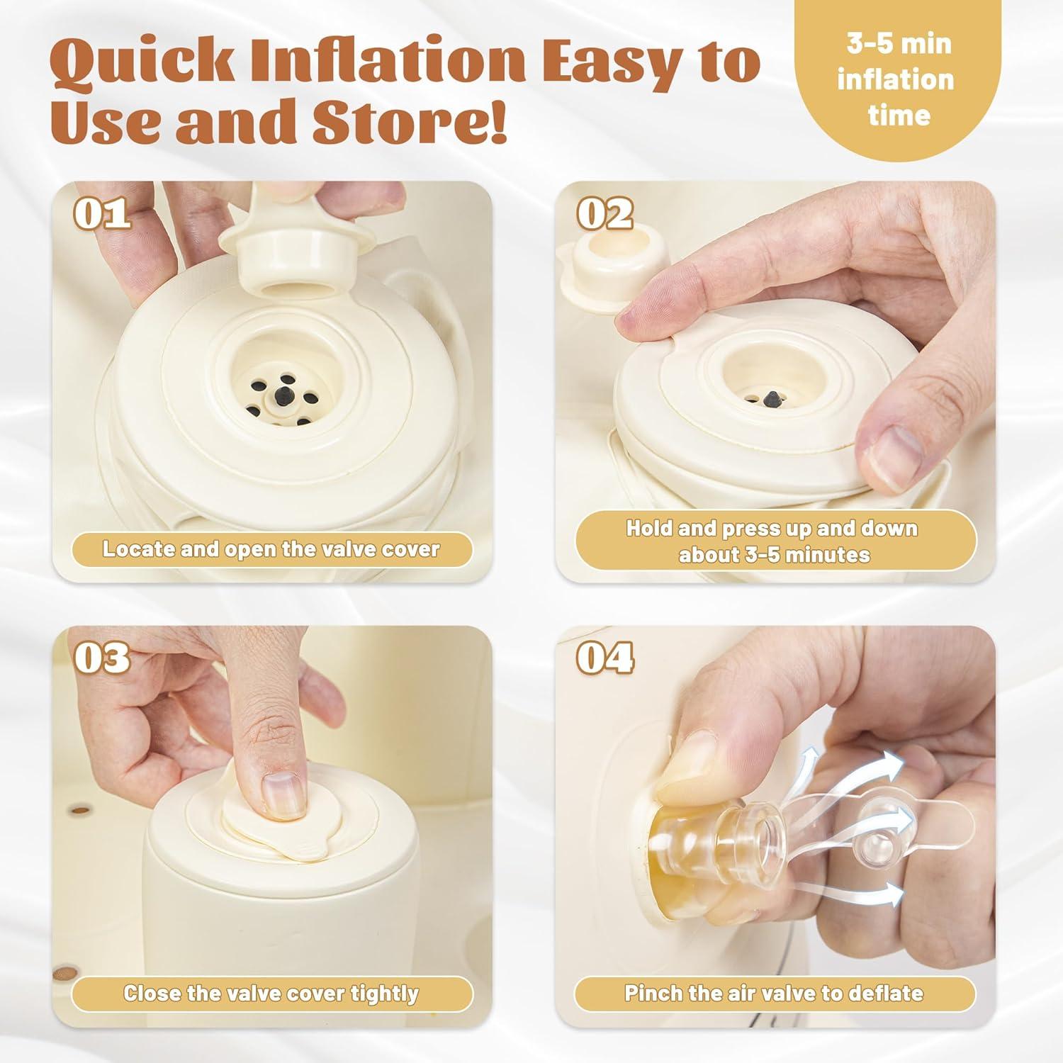 Asiento Inflable para Bebés JOSEN - Aprender a Sentarse 0.58 kg