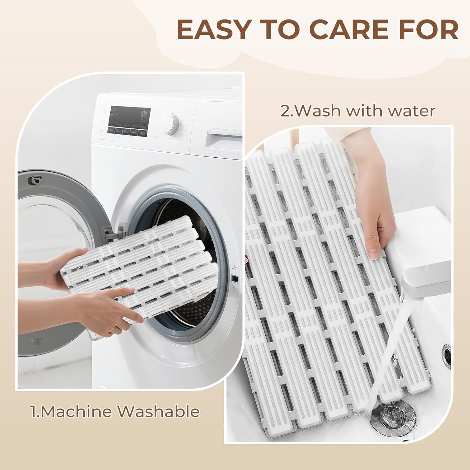 Alfombrilla Antideslizante para Baño PuoWeo 90x40cm Gris