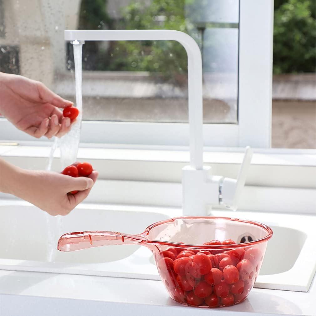 Cucharón de Plástico Hiprecky 2L Verde y Violeta para Baño