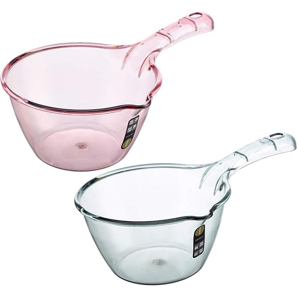 Cucharón de Plástico Hiprecky 2L Verde y Violeta para Baño