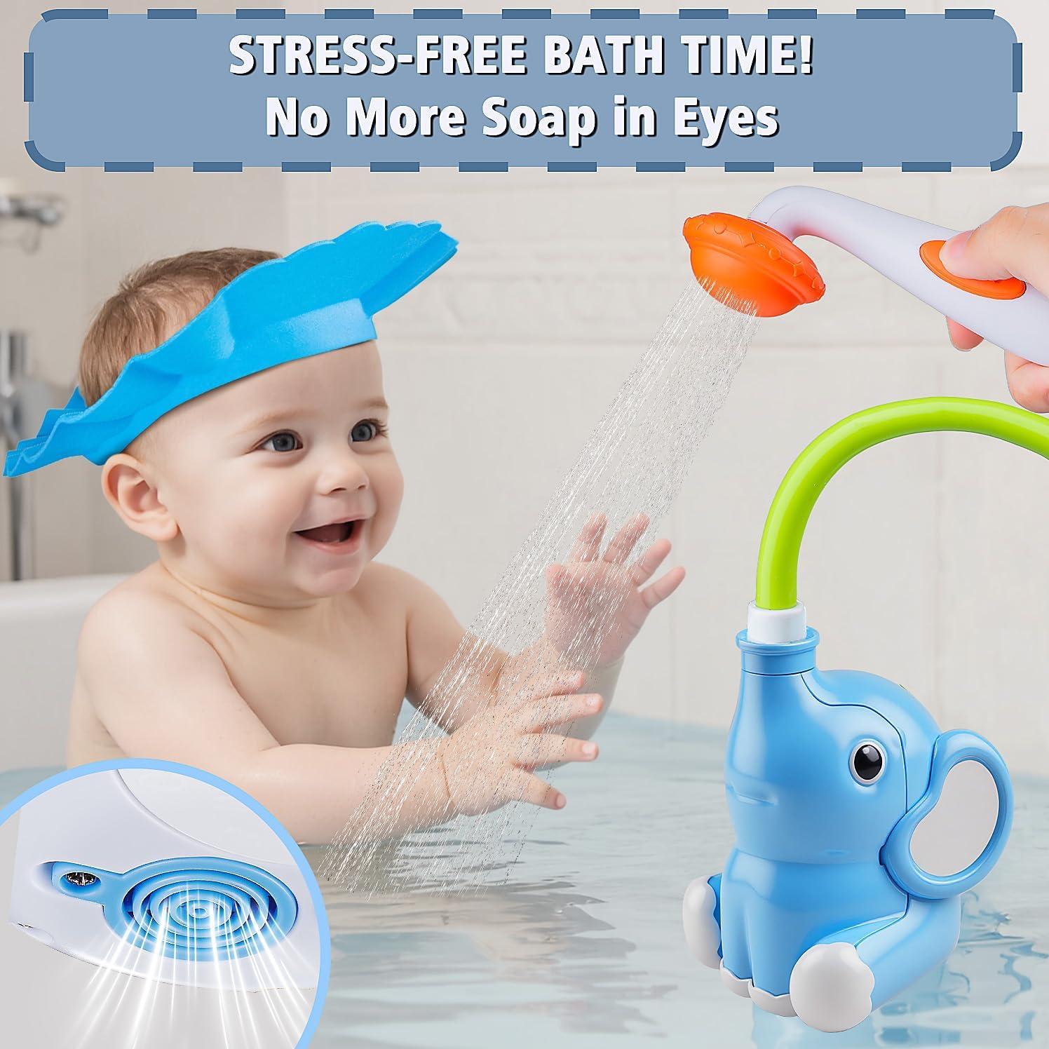 Juego de Cabezal de Ducha Elefante Fanfoobi + Gorro Bebé