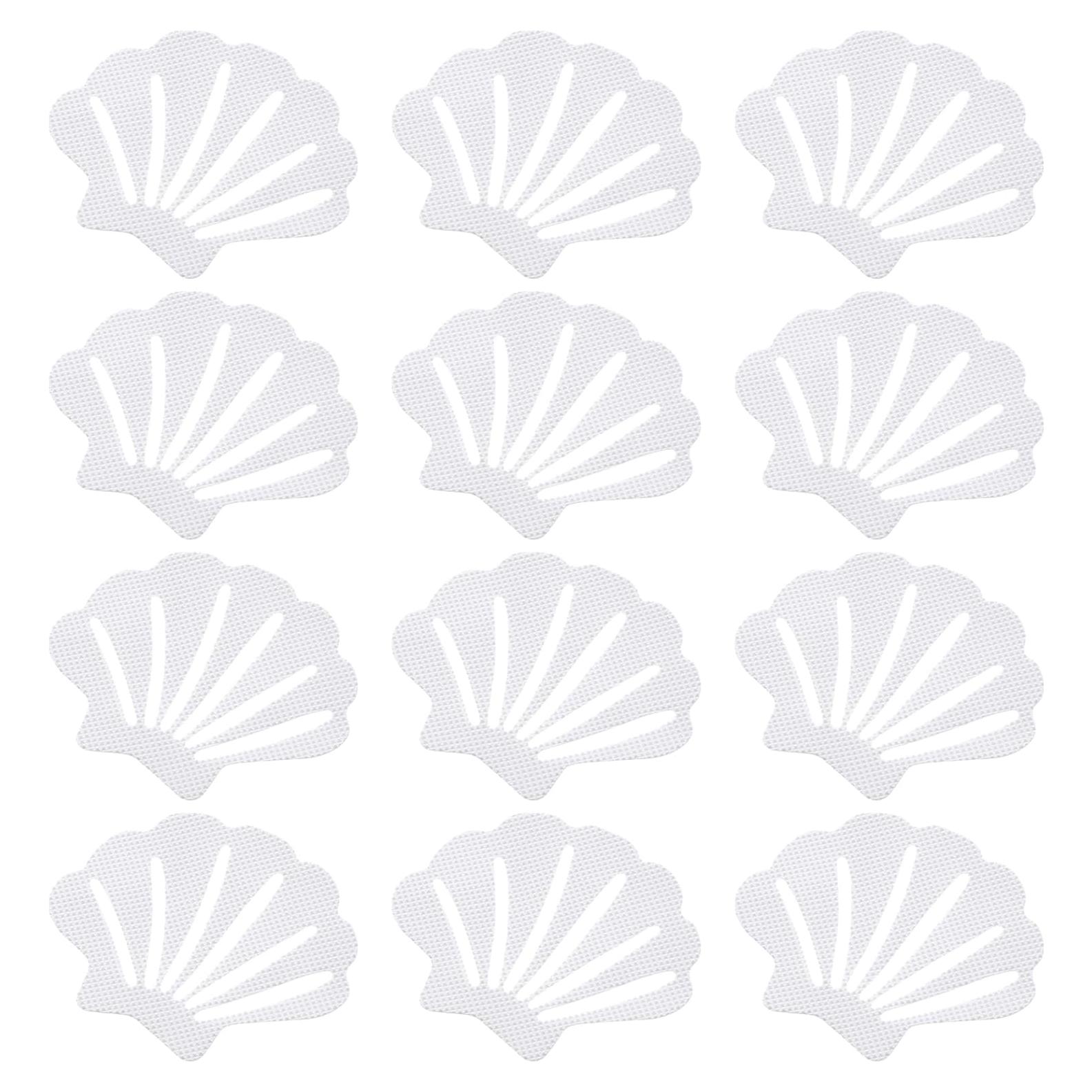 12 Pegatinas Antideslizantes para Bañera TOPBATHY Concha Marina