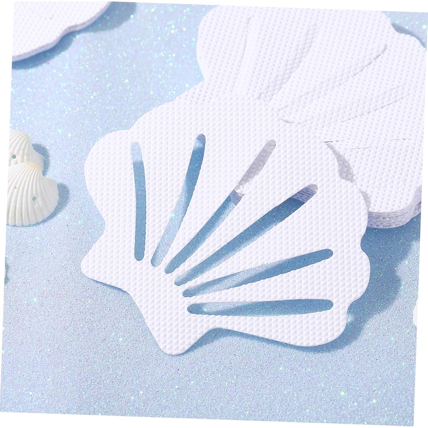 12 Pegatinas Antideslizantes para Bañera TOPBATHY Concha Marina