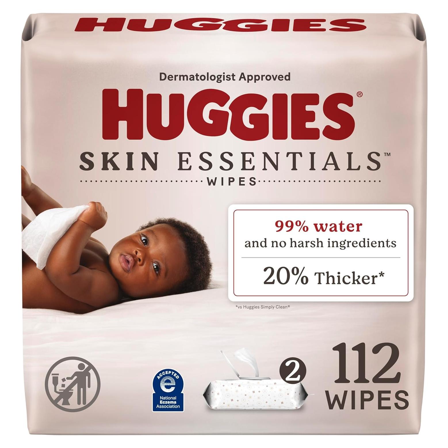 Toallitas Huggies Skin Essentials Bebés Hipoalergénicas 112 Unidades